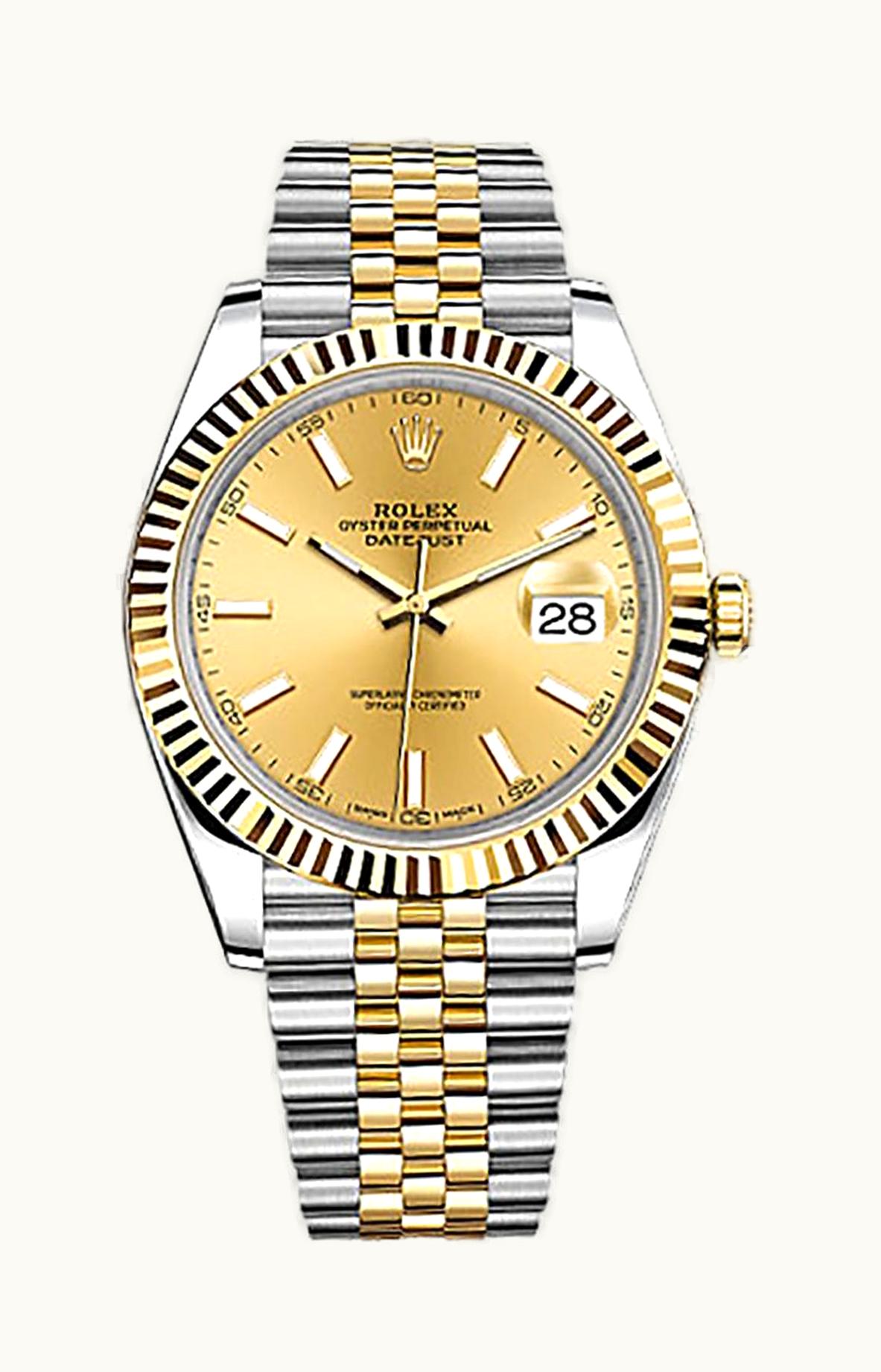 Rolex Datejust 36 Stainless Steel Fluted / Jubilee / Pink MOP