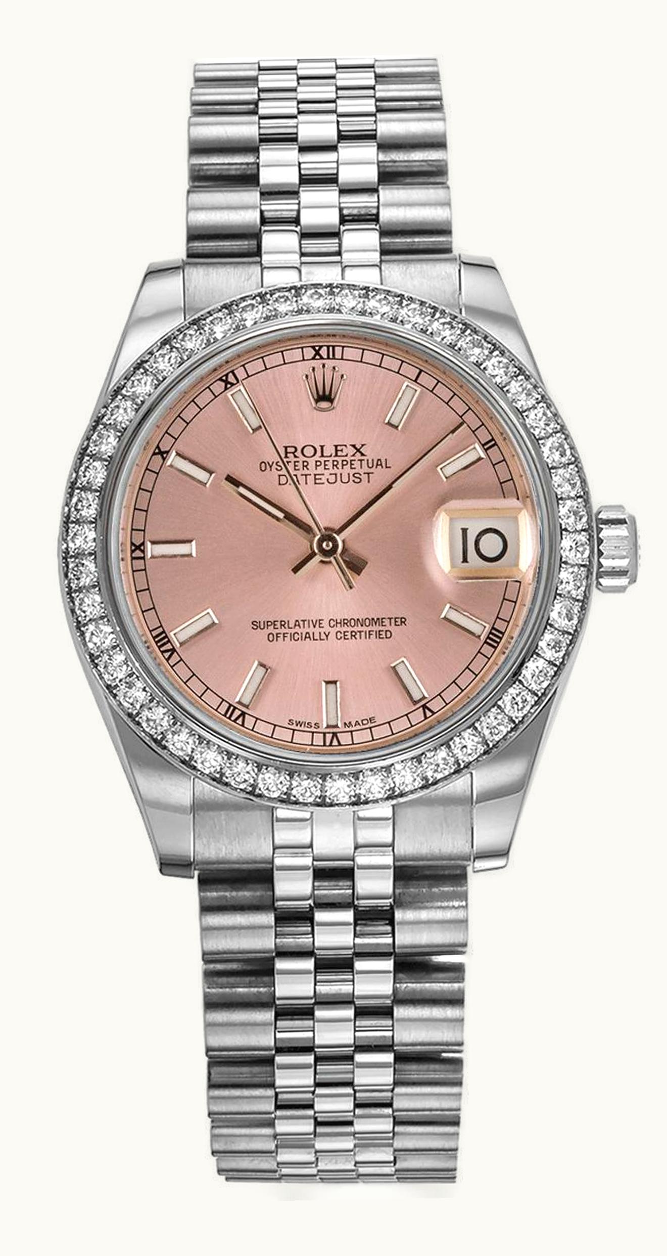 Rolex Datejust 36 Stainless Steel Fluted / Oyster / Pink MOP