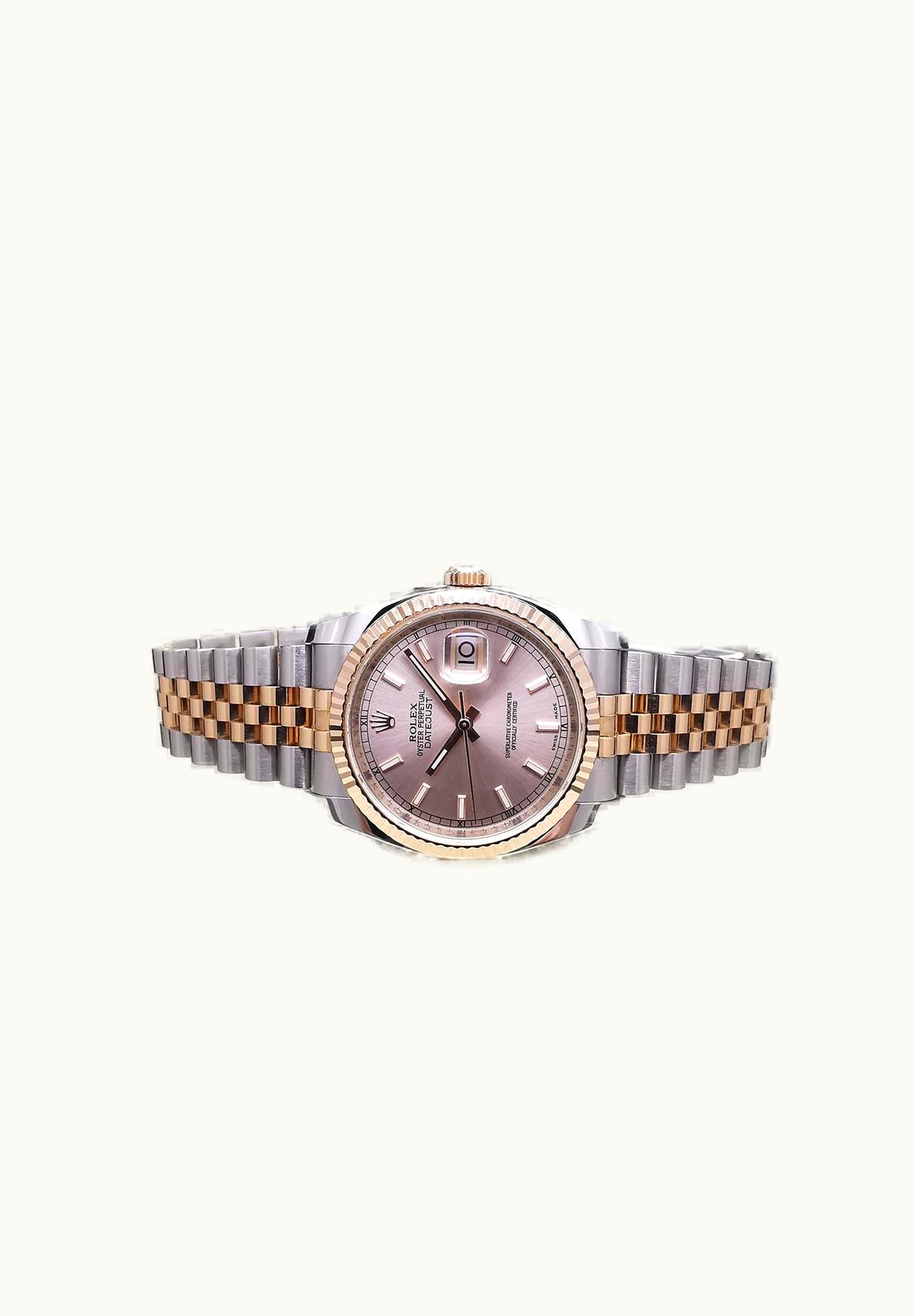 Rolex Datejust 36 Rolesor Everose Fluted / Jubilee / Pink