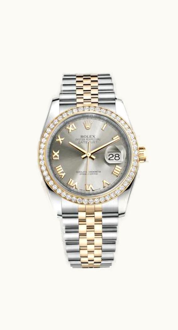 Rolex Datejust 36 Rolesor Yellow Diamond / Jubilee / Steel Roman