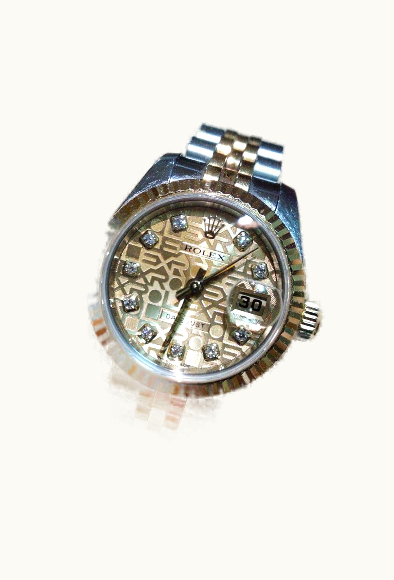 Rolex Datejust 36 Rolesor Yellow Diamond / Jubilee / Black Computer