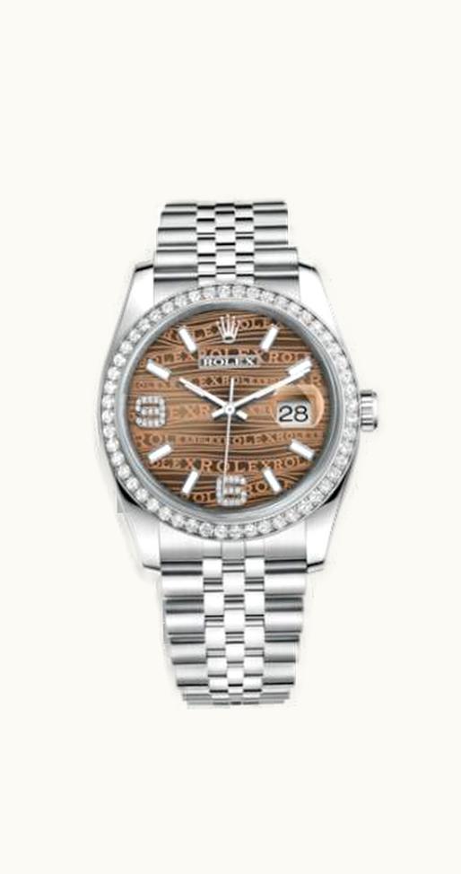 Rolex Datejust 36 Stainless Steel Diamond / Jubilee / Bronze Wave