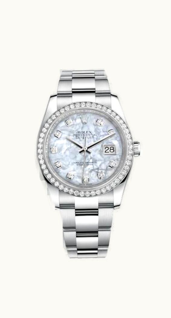 Rolex Datejust 36 Stainless Steel Diamond / Oyster / MOP