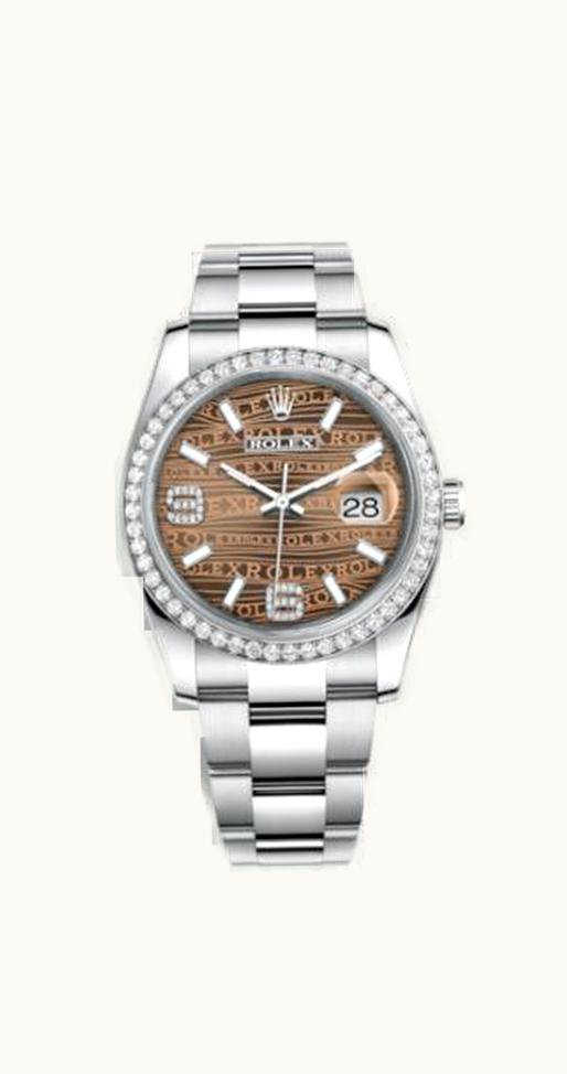 Rolex Datejust 36 Stainless Steel Diamond/ Oyster / Bronze Wave