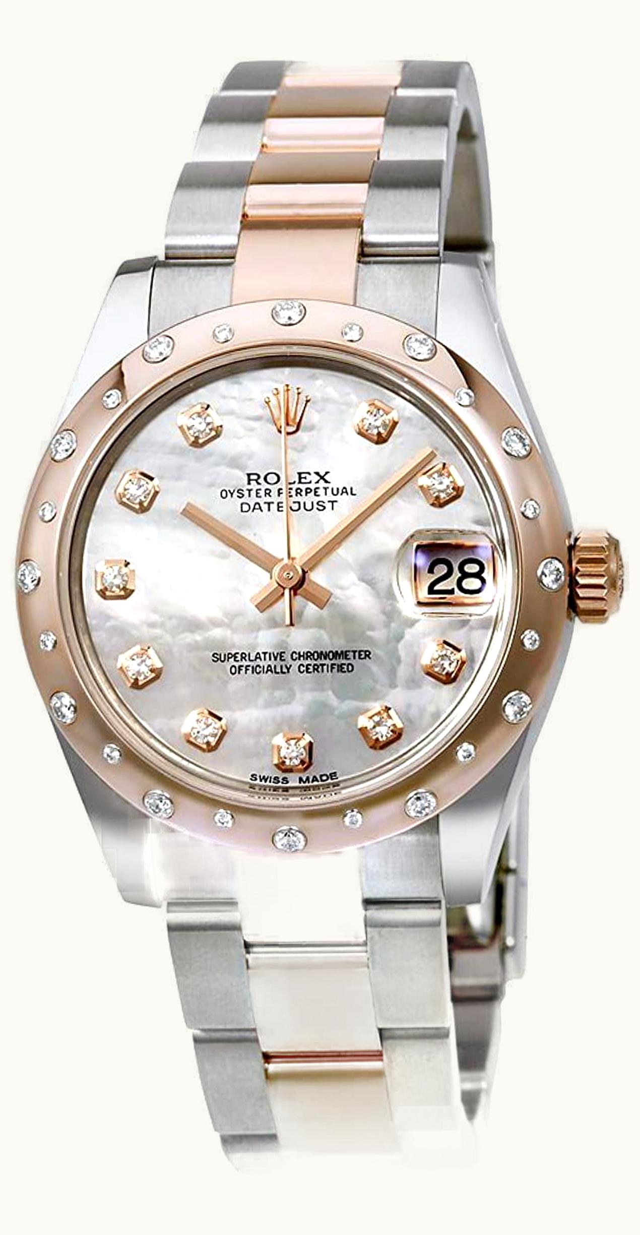 Rolex Datejust 36 Rolesor Yellow Fluted / Oyster / MOP Roman