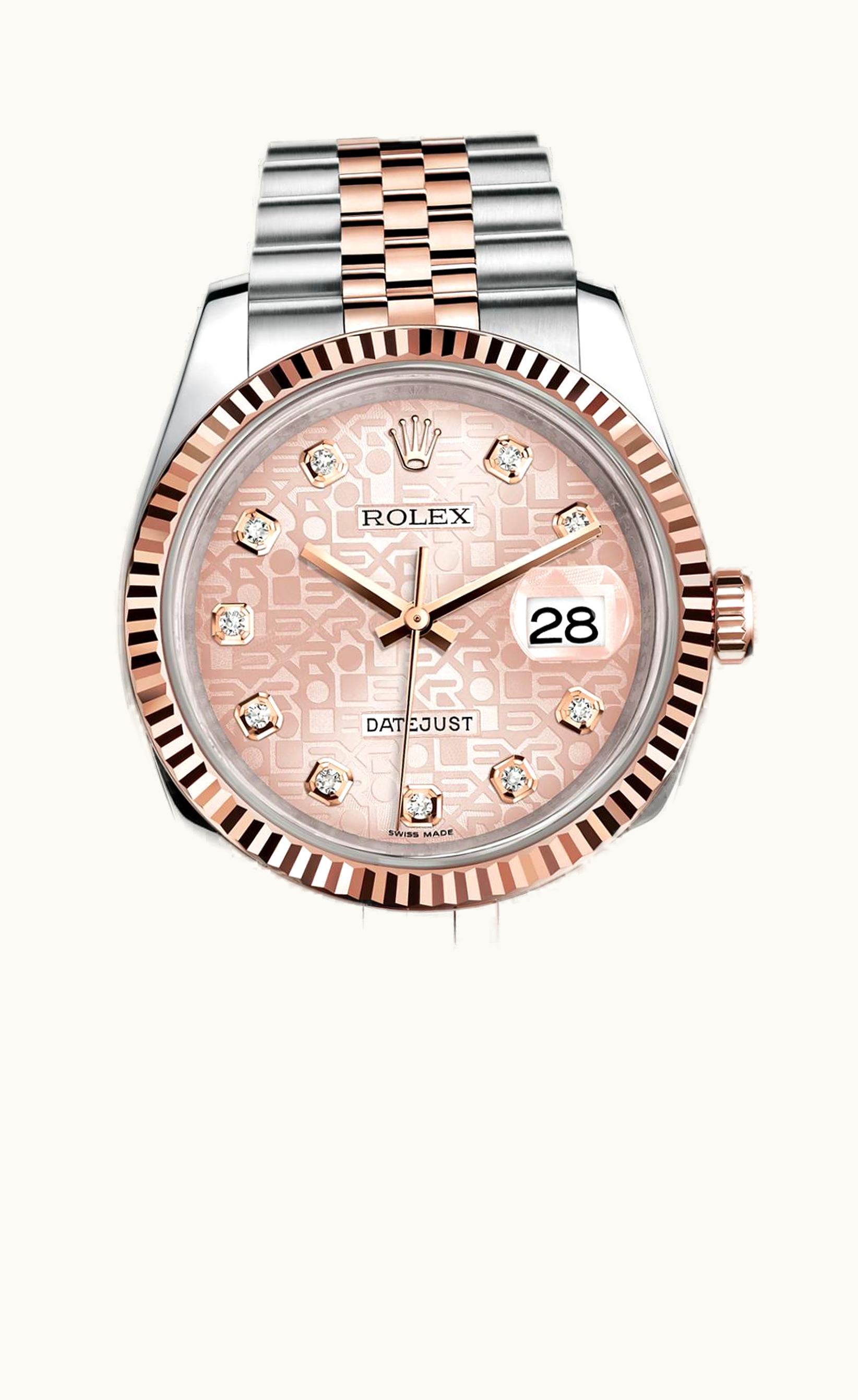 Rolex Datejust 36 Rolesor Everose Fluted / Jubilee / Pink Computer