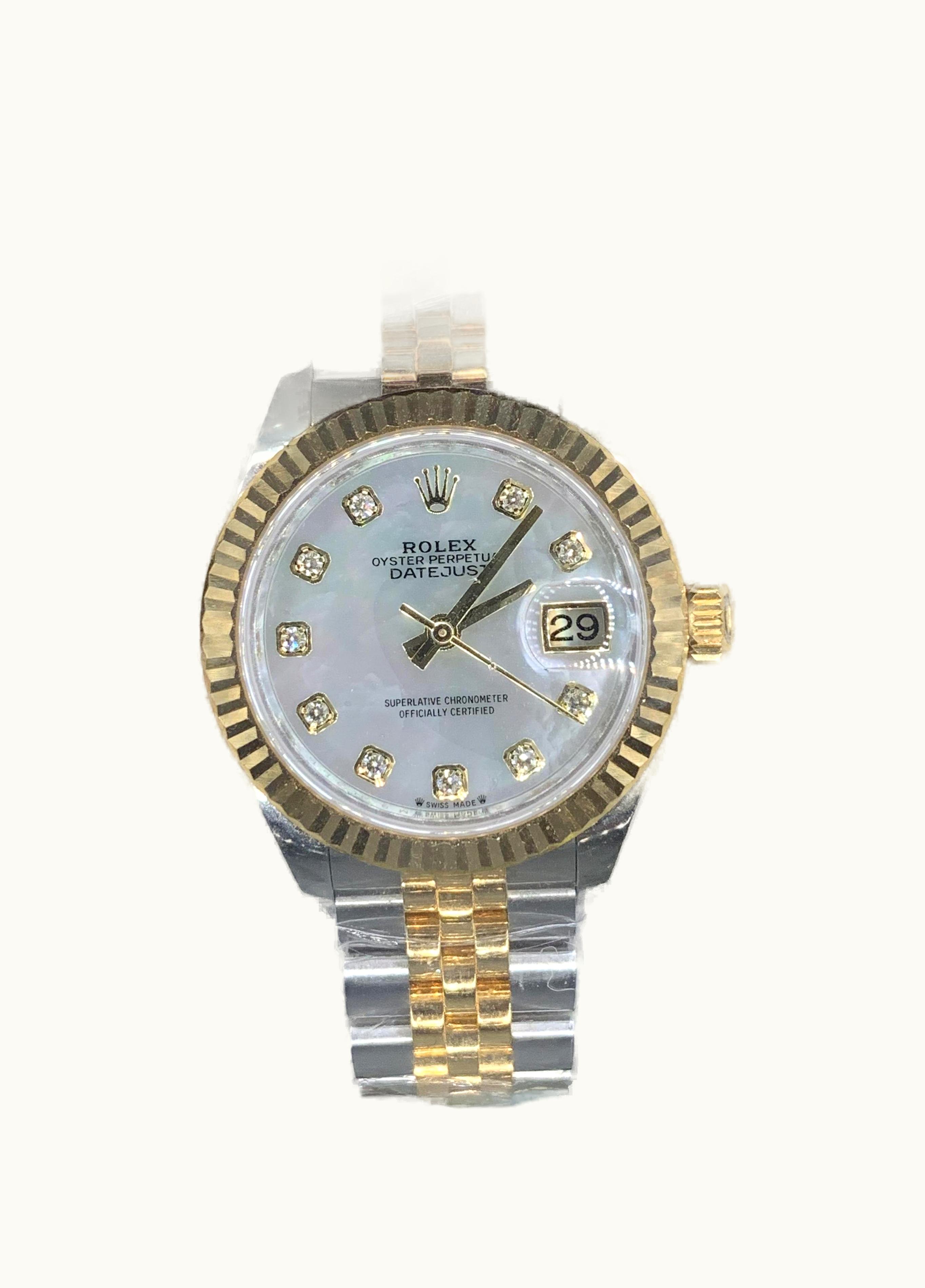 Rolex Datejust 36 Rolesor Yellow Fluted / Jubilee / MOP