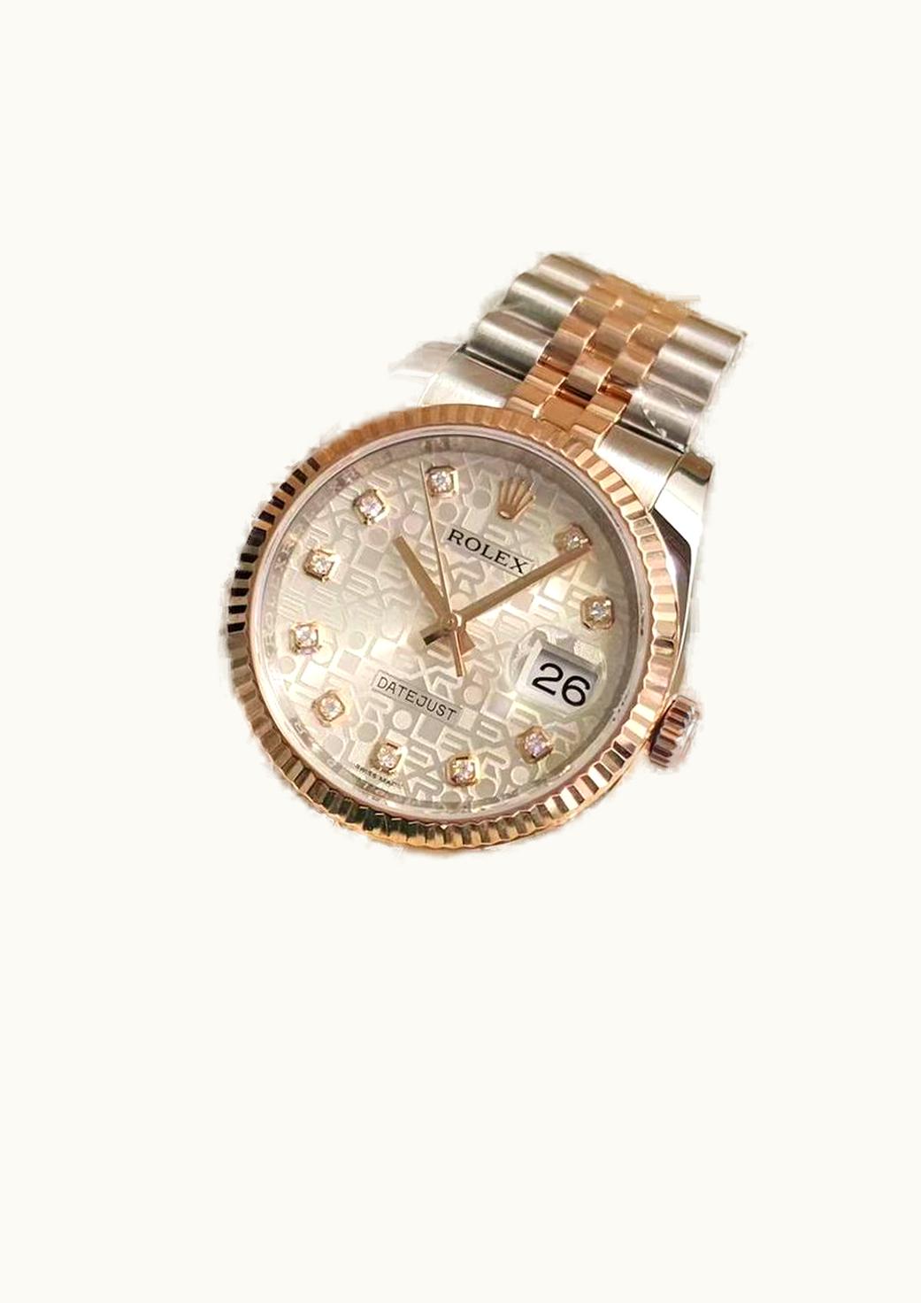 Rolex Datejust 36 Rolesor Yellow Fluted / Jubilee / Silver Computer