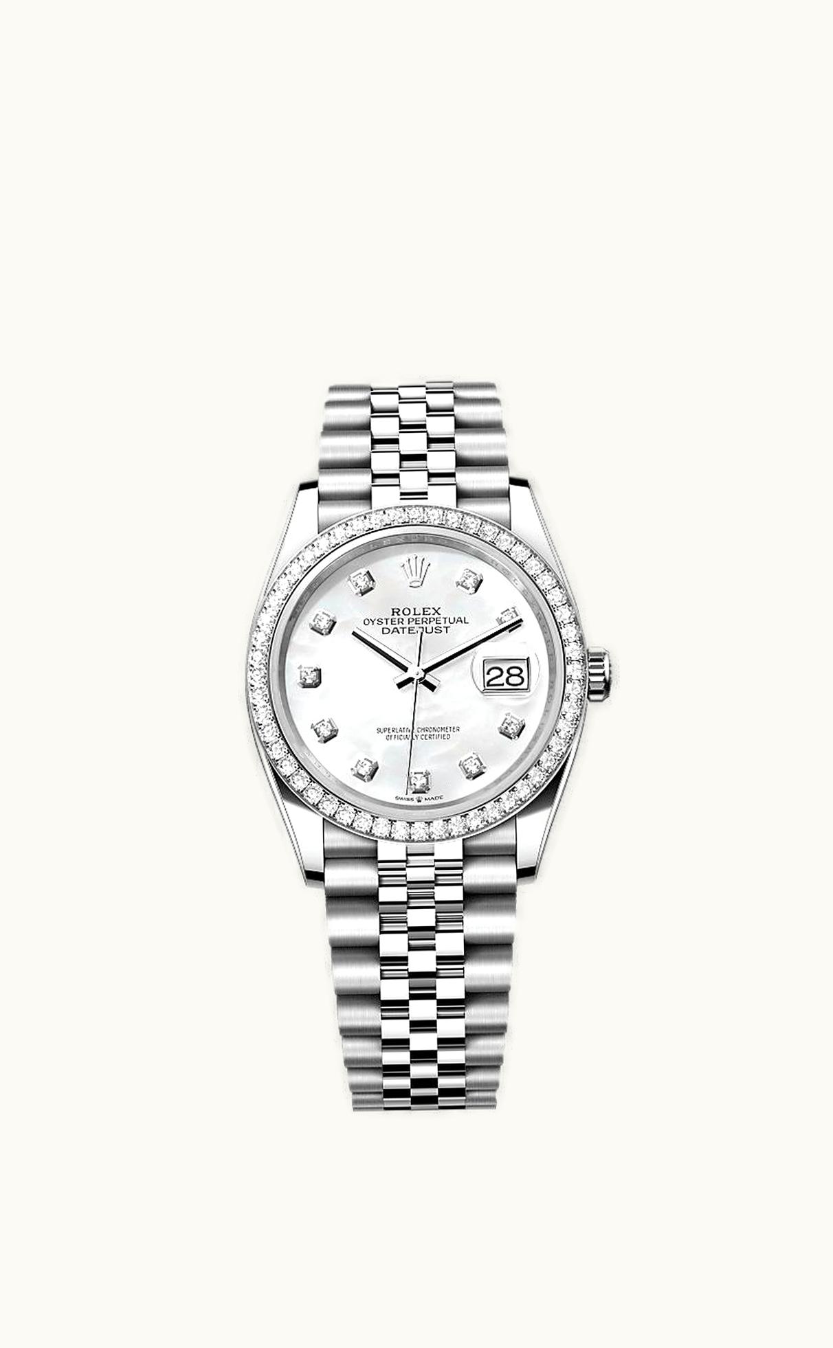 Rolex Datejust 36 Stainless Steel / Diamond / MOP-Diamond / Jubilee