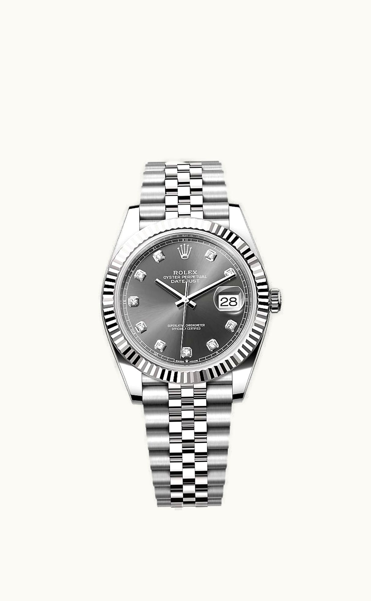Rolex Datejust 41 Stainless Steel Fluted / Jubilee / MOP Diamond