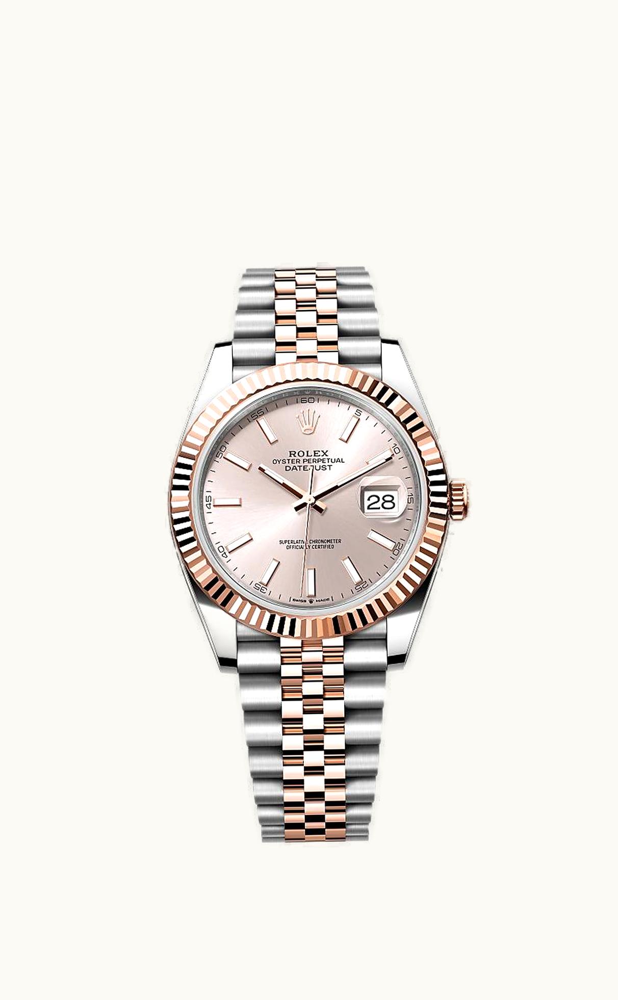 Rolex Datejust 41 Rolesor Everose Fluted / Jubilee / Sundust