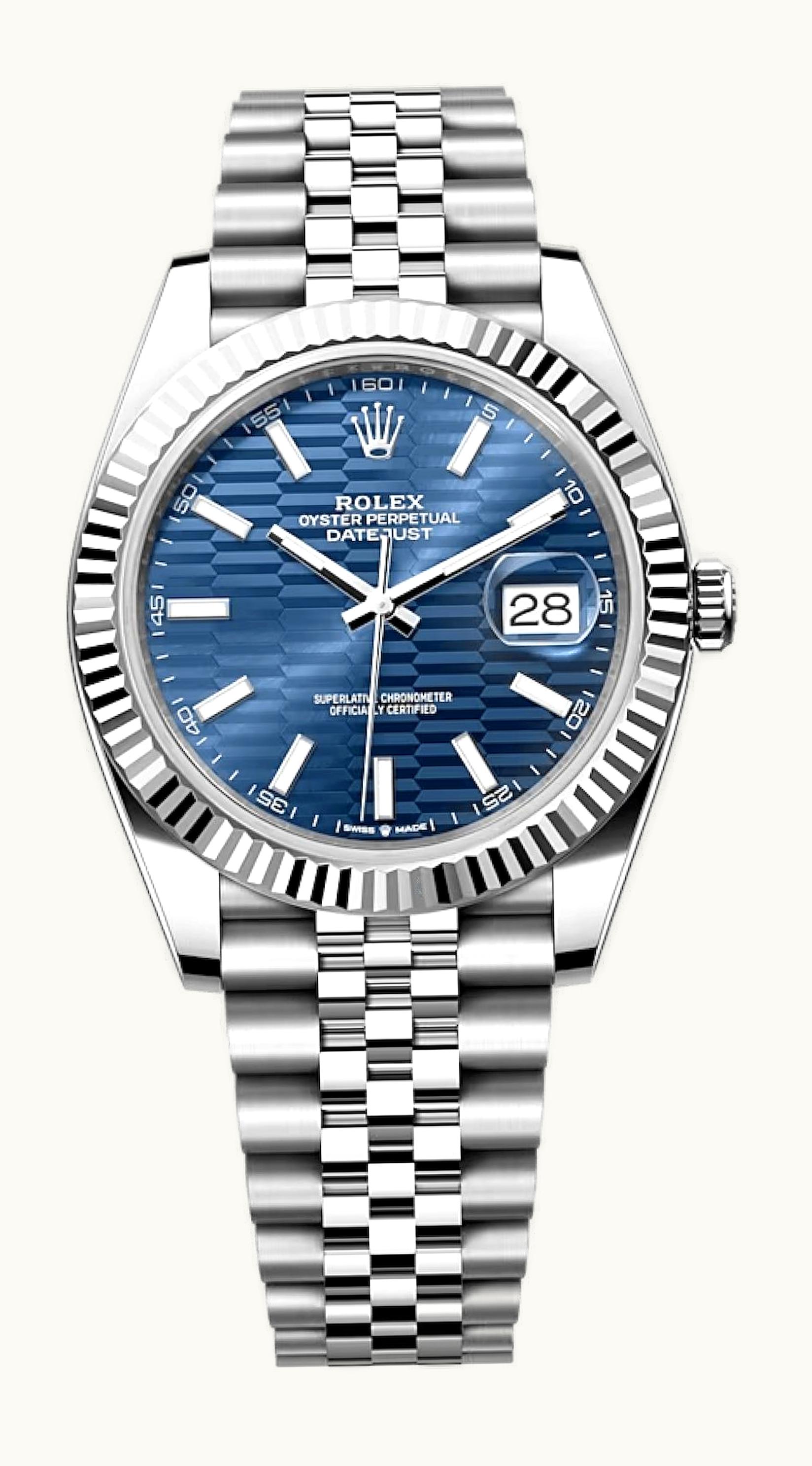 Rolex Datejust 41 Stainless Steel - Fluted / Blue - Fluted / Jubilee