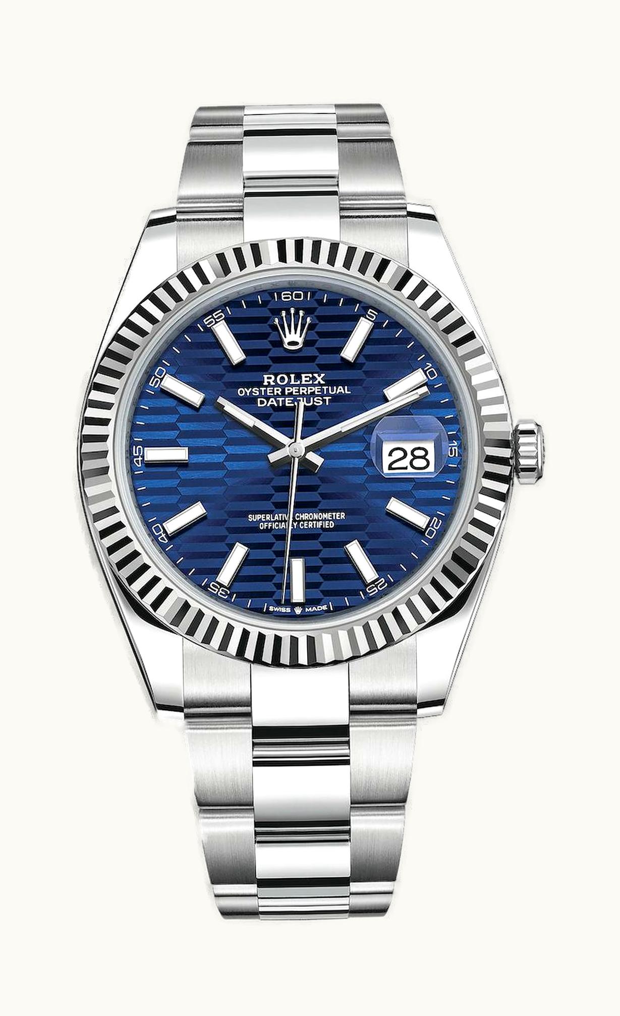 Rolex Datejust 41 Stainless Steel - Fluted / Blue - Fluted / Oyster