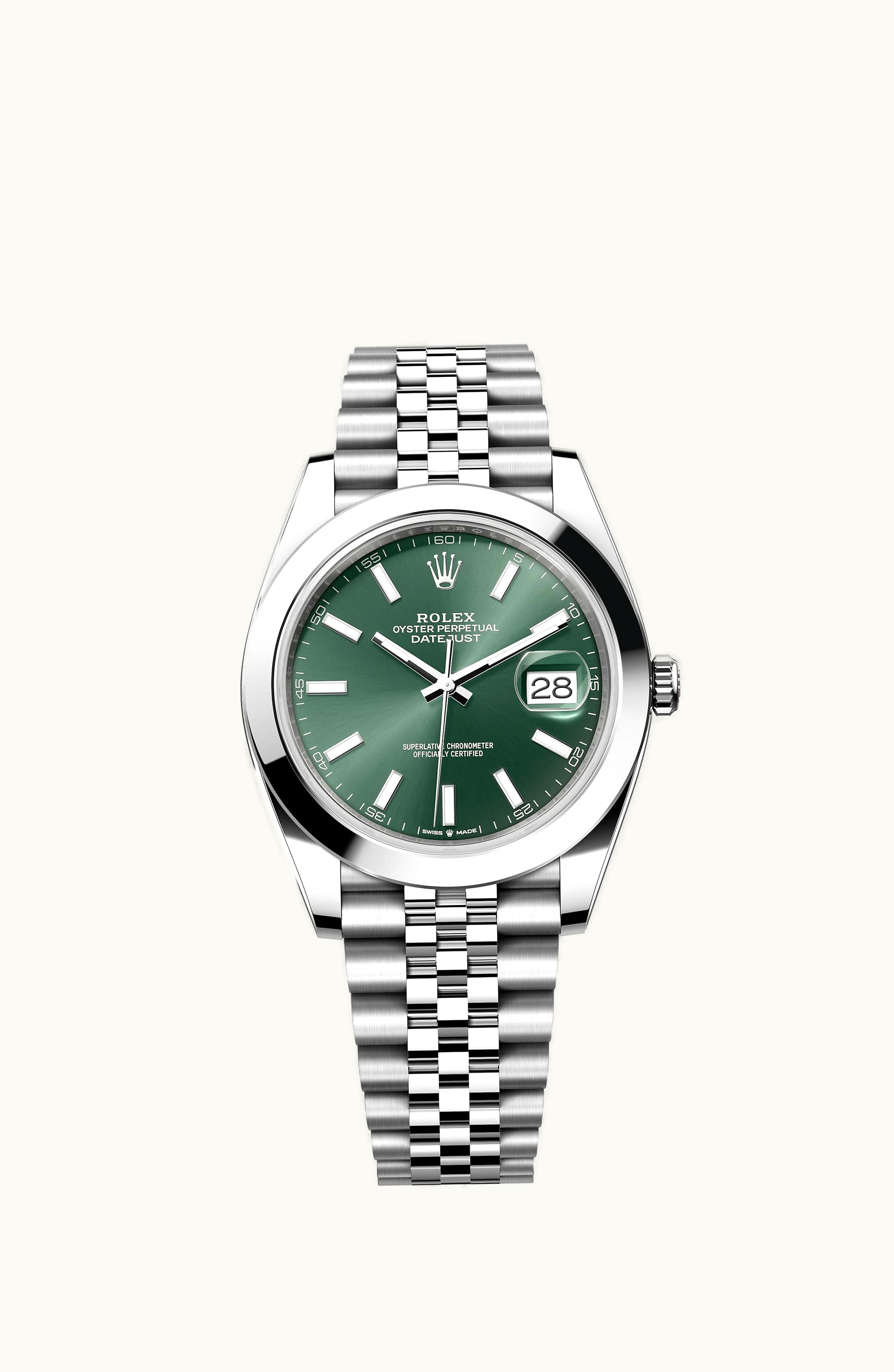 Rolex Datejust 41 Stainless Steel Smooth / Jubilee / Green