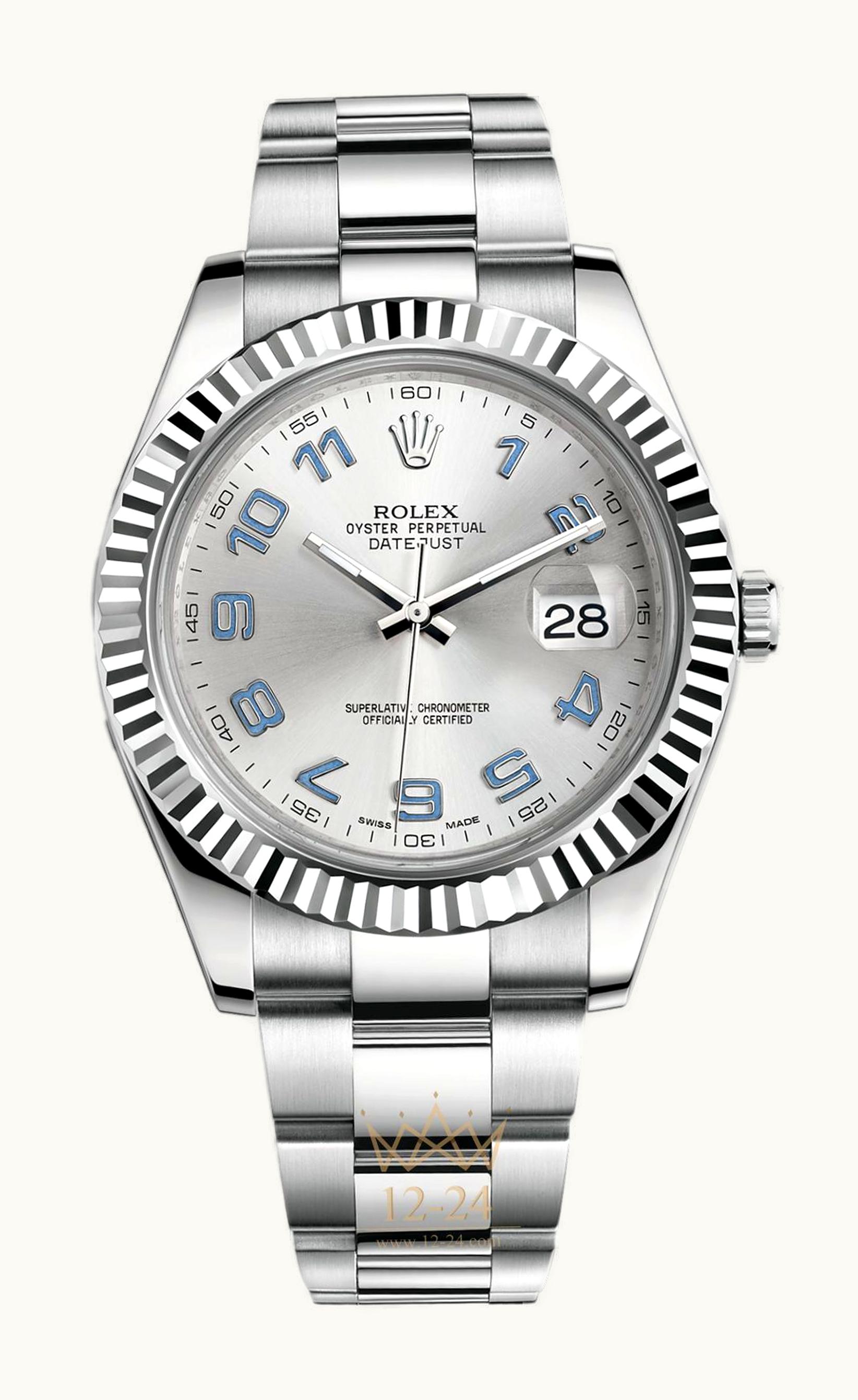 Rolex Datejust II Fluted Rhodium