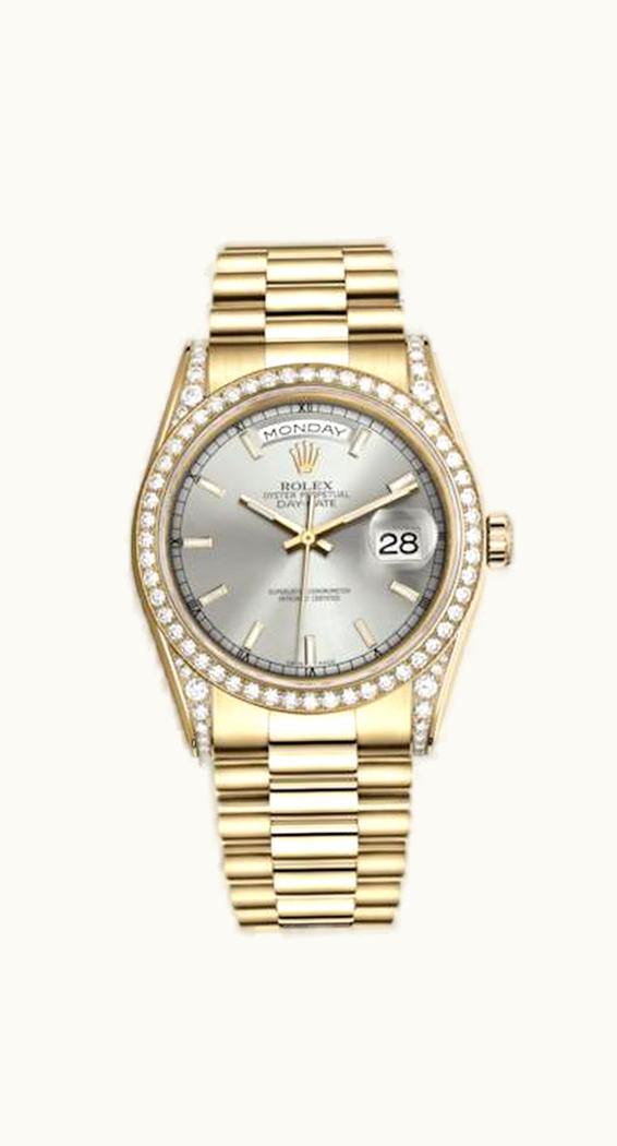 Rolex Day-Date 36 Yellow Gold Diamonds / President / MOP