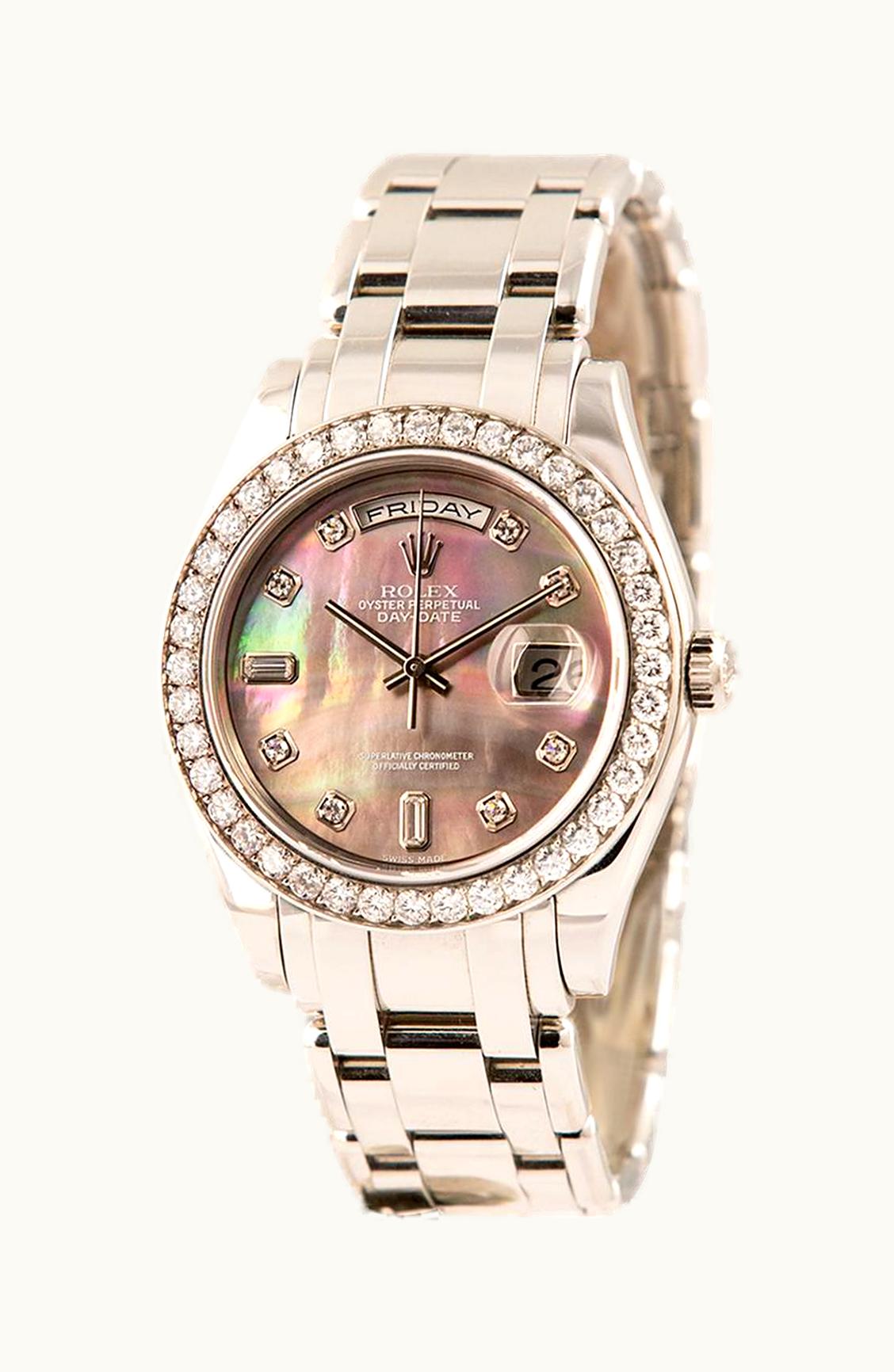 Rolex Day-Date 36 Platinum Diamonds / President Diamonds / MOP