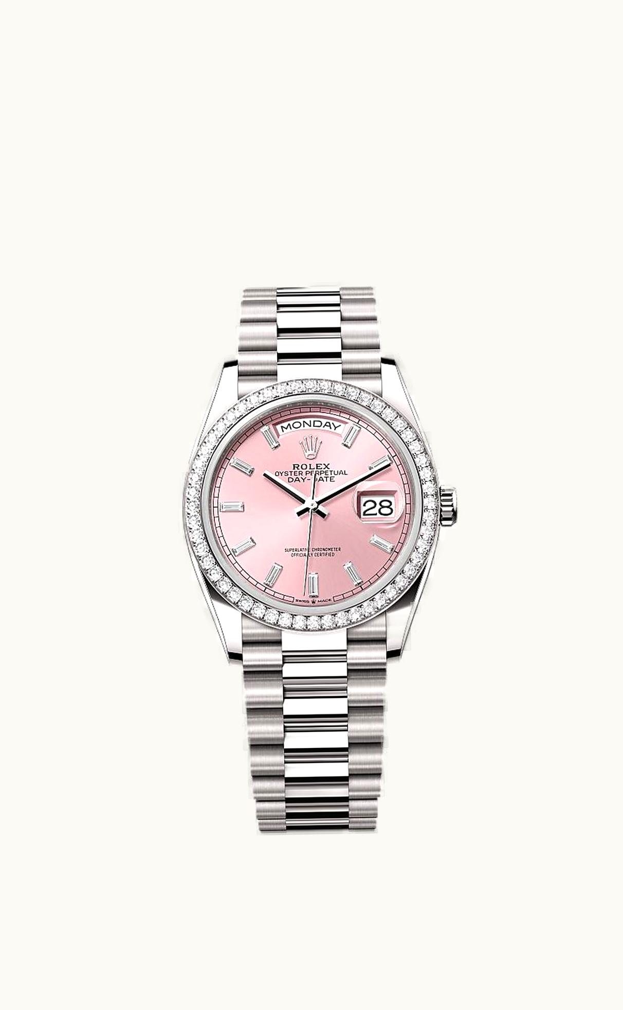 Rolex Day-Date 36 White Gold / Diamond / Opal-Diamond / President