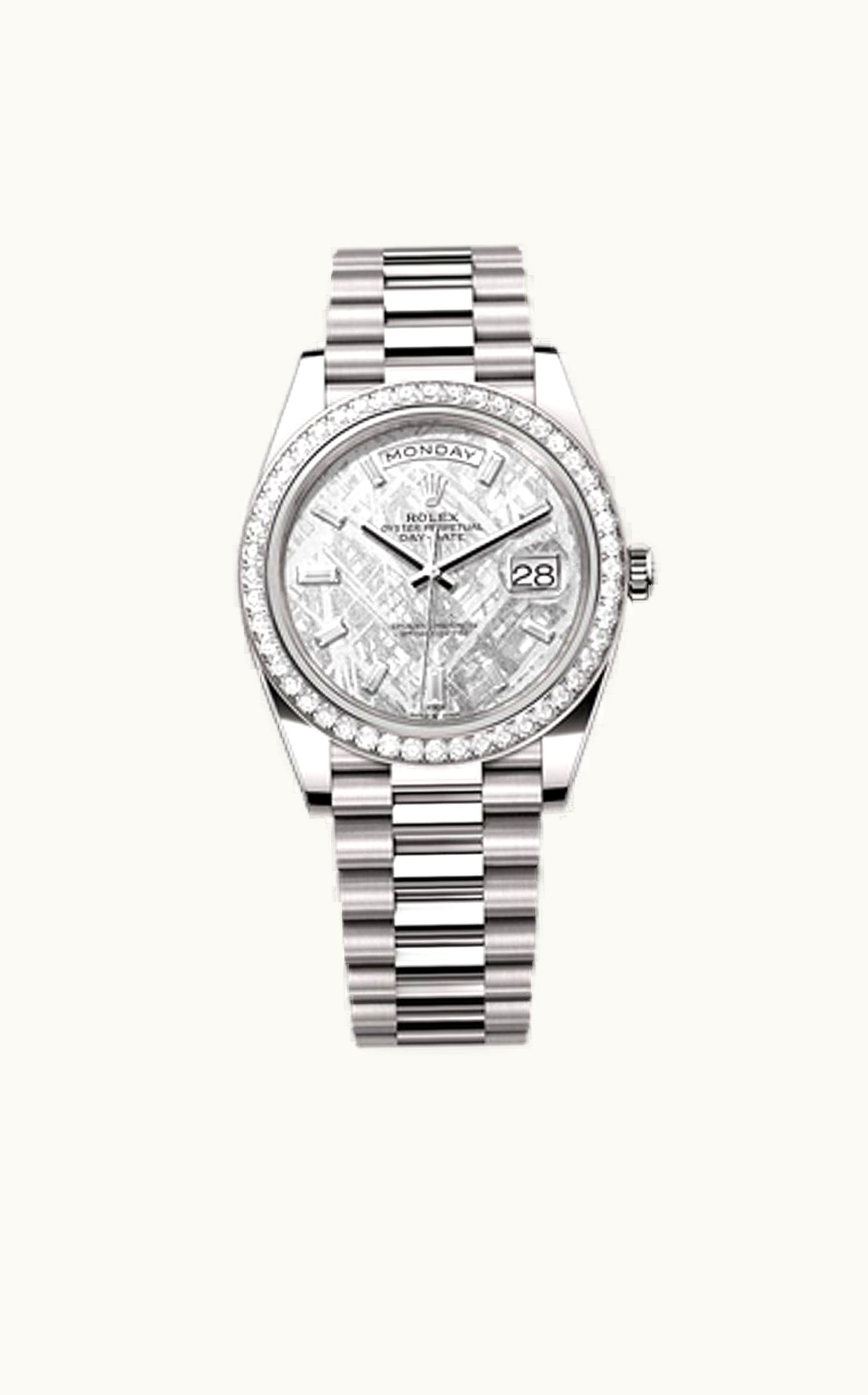 Rolex Day-Date 40 White Gold - Diamond / Meteorite