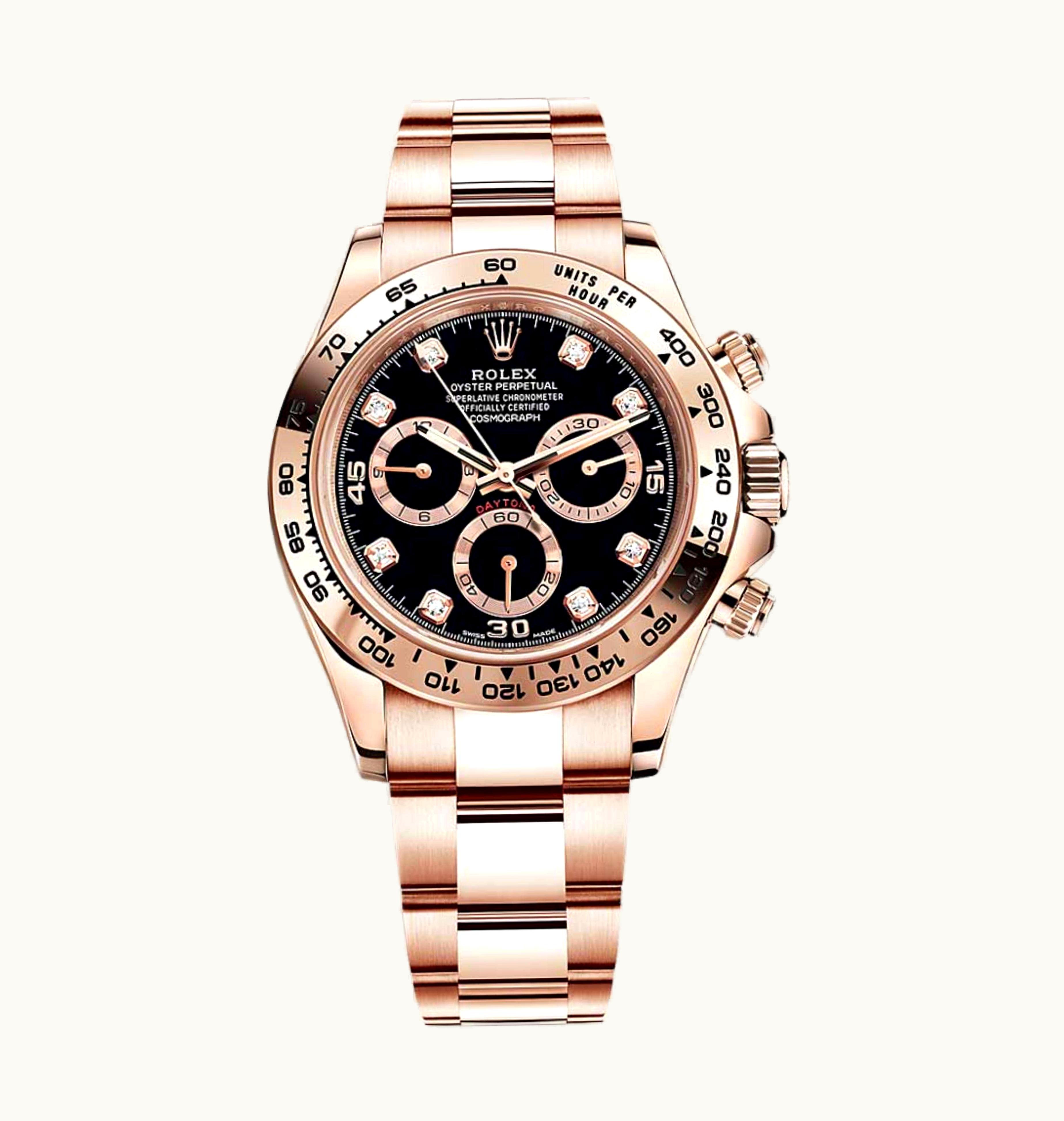 Rolex Cosmograph Daytona Everose / Black - Diamond