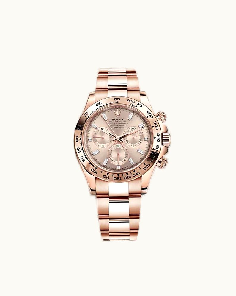 Rolex Cosmograph Daytona Everose / Pink - Baguette