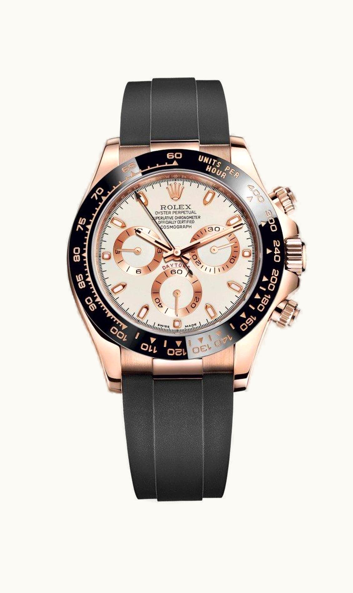 Rolex Cosmograph Daytona Everose / Cerachrom / Ivory / Oysterflex