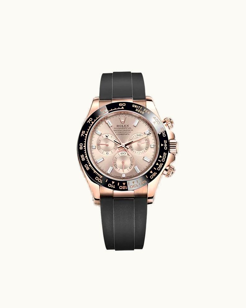 Rolex Cosmograph Daytona Everose / Cerachrom /  Pink - Baguette / Oysterflex