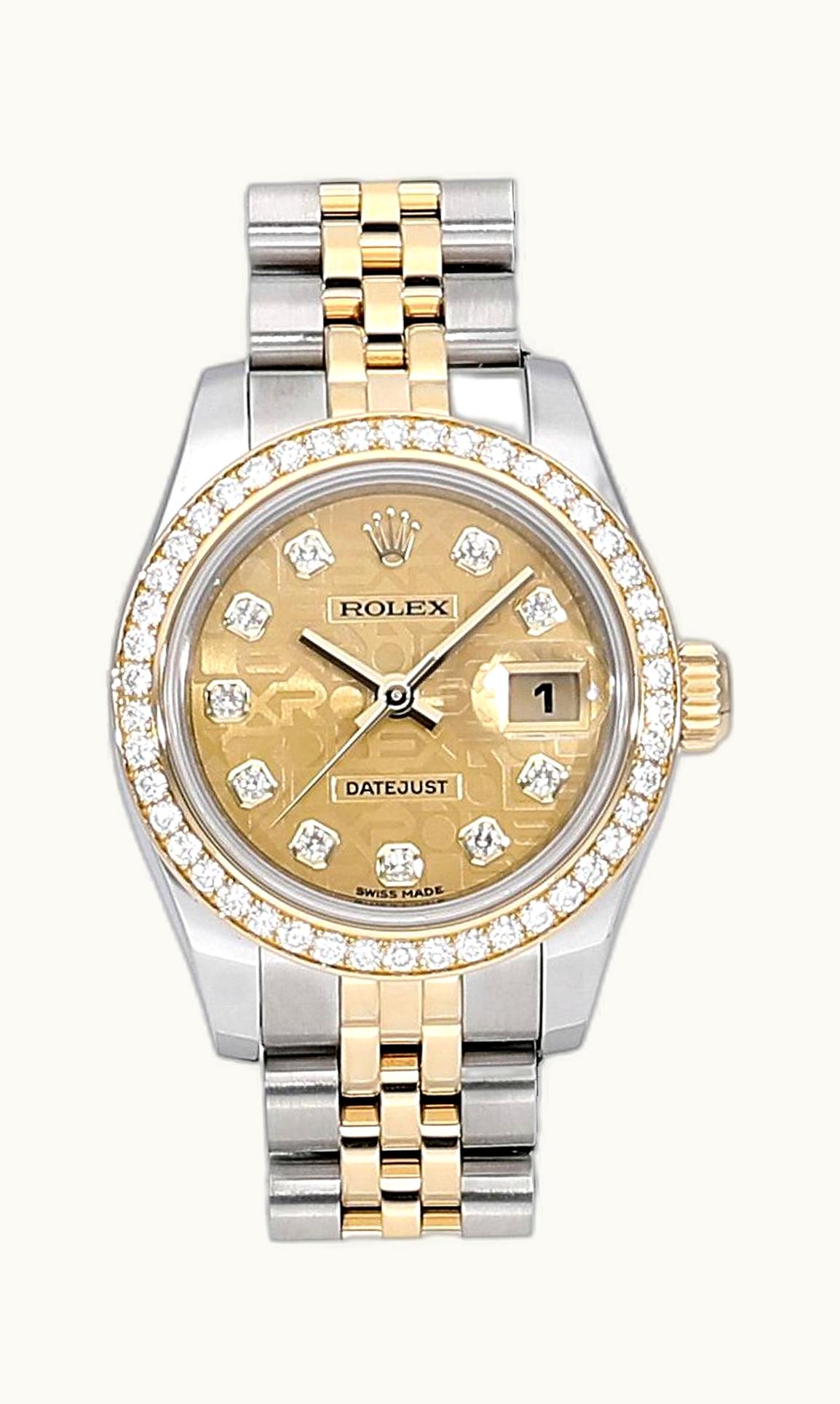 Rolex Lady-Datejust 26 Rolesor Diamond Computer Diamond Oyster