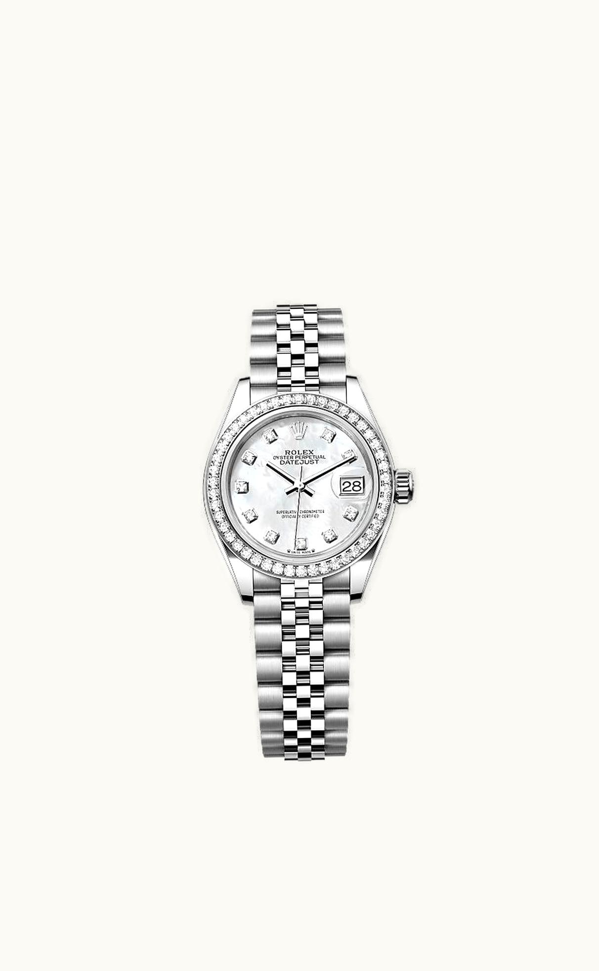 Rolex Lady-Datejust 28 Stainless Steel / Diamond / MOP / Oyster