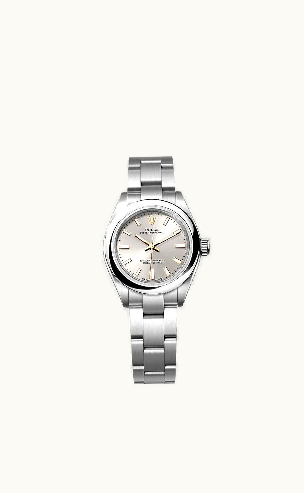 Rolex Oyster Perpetual 28 Stainless Steel / Silver