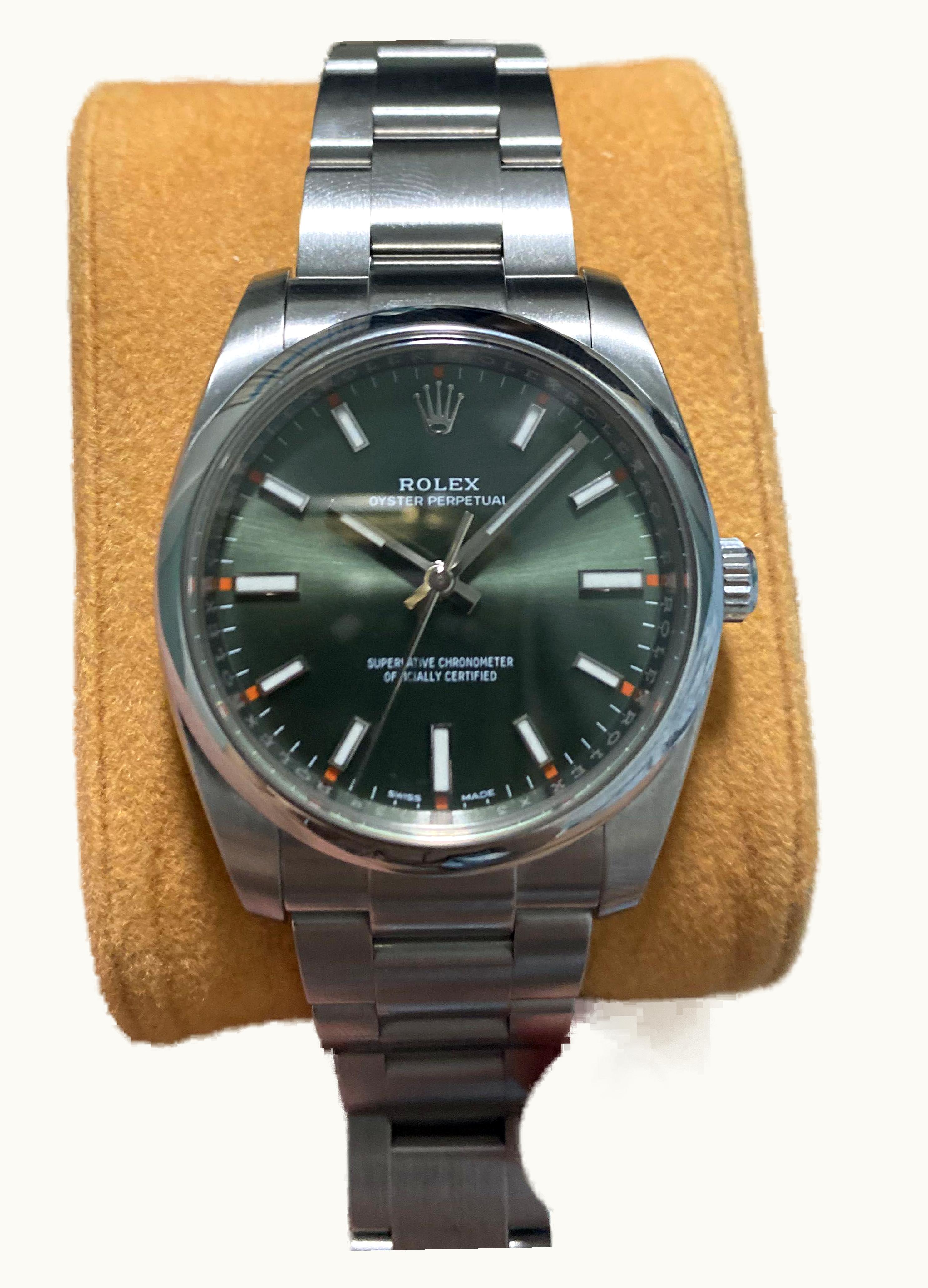 Rolex Oyster Perpetual 34 Olive Green
