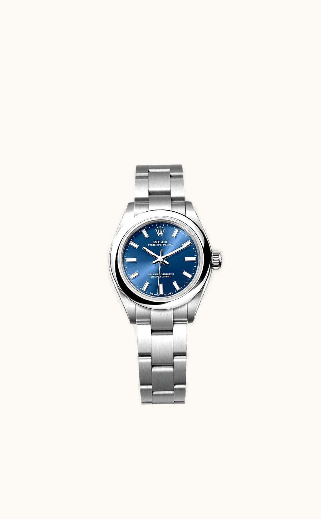 Rolex Oyster Perpetual 28 Stainless Steel / Blue