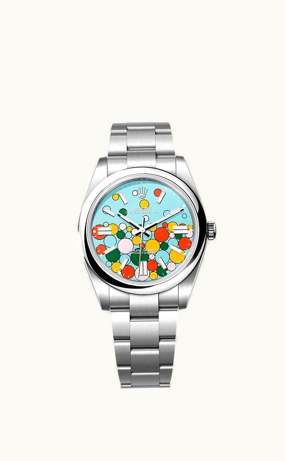 Rolex Oyster Perpetual 41 Stainless Steel / Turquoise Celebration