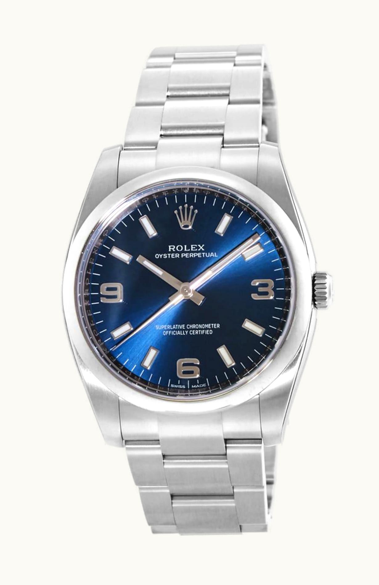Rolex Oyster Perpetual 34 Blue Explorer