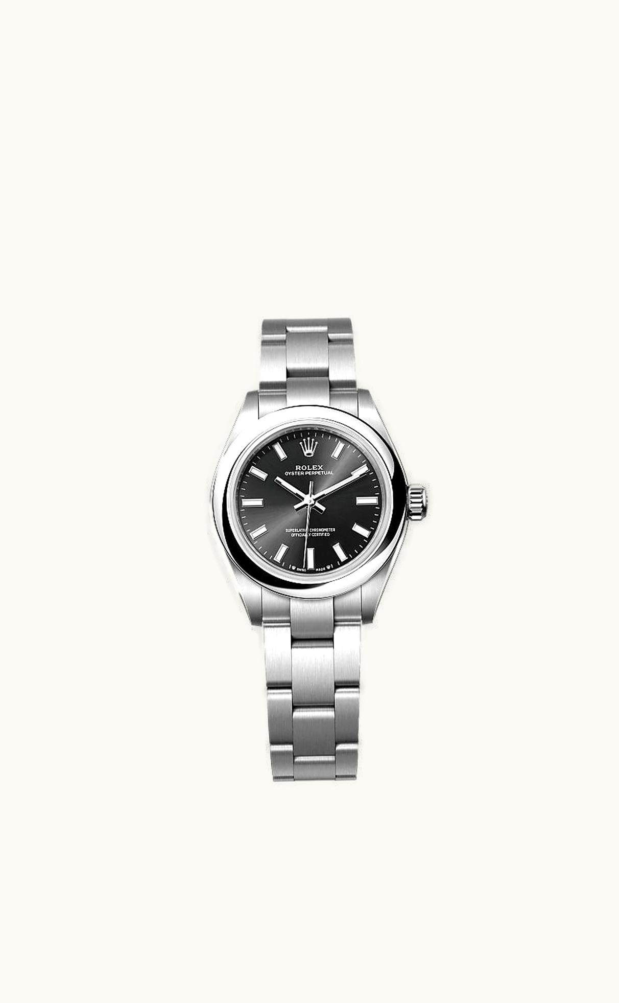 Rolex Oyster Perpetual 28 Stainless Steel / Black