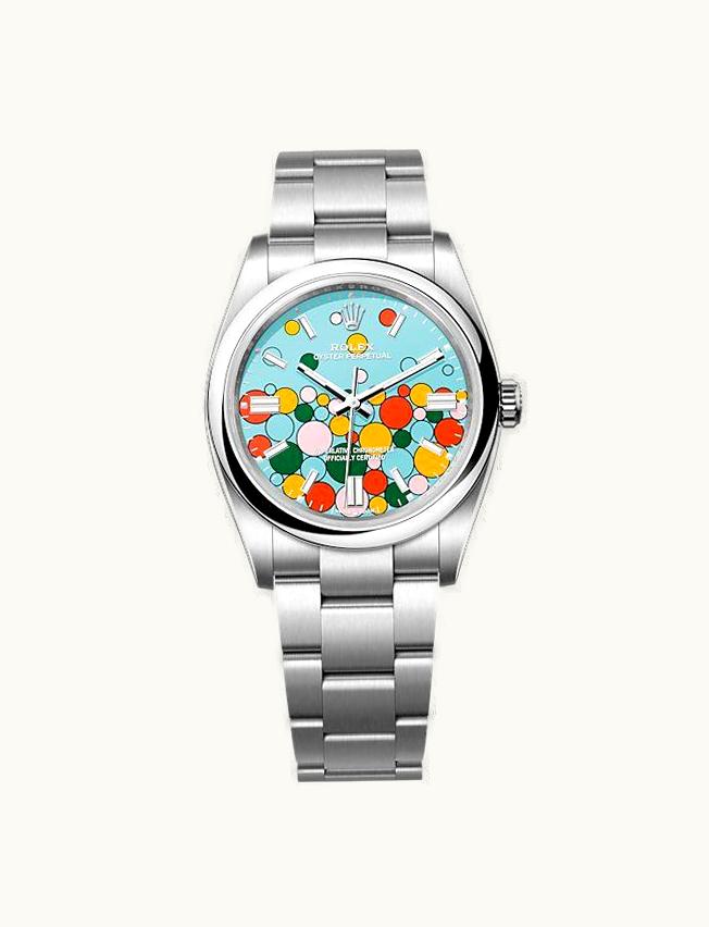 Rolex Oyster Perpetual 36 Stainless Steel / Turquoise Celebration