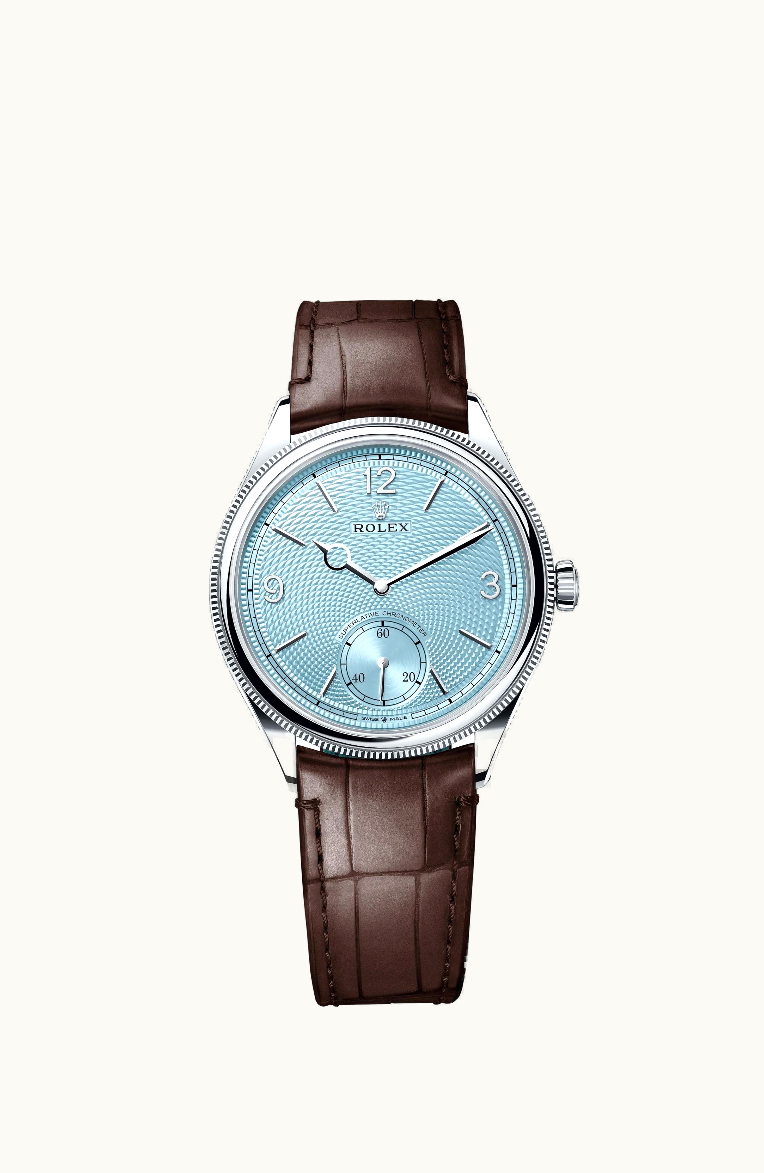 Rolex Perpetual 1908 39 Platinum / Ice Blue