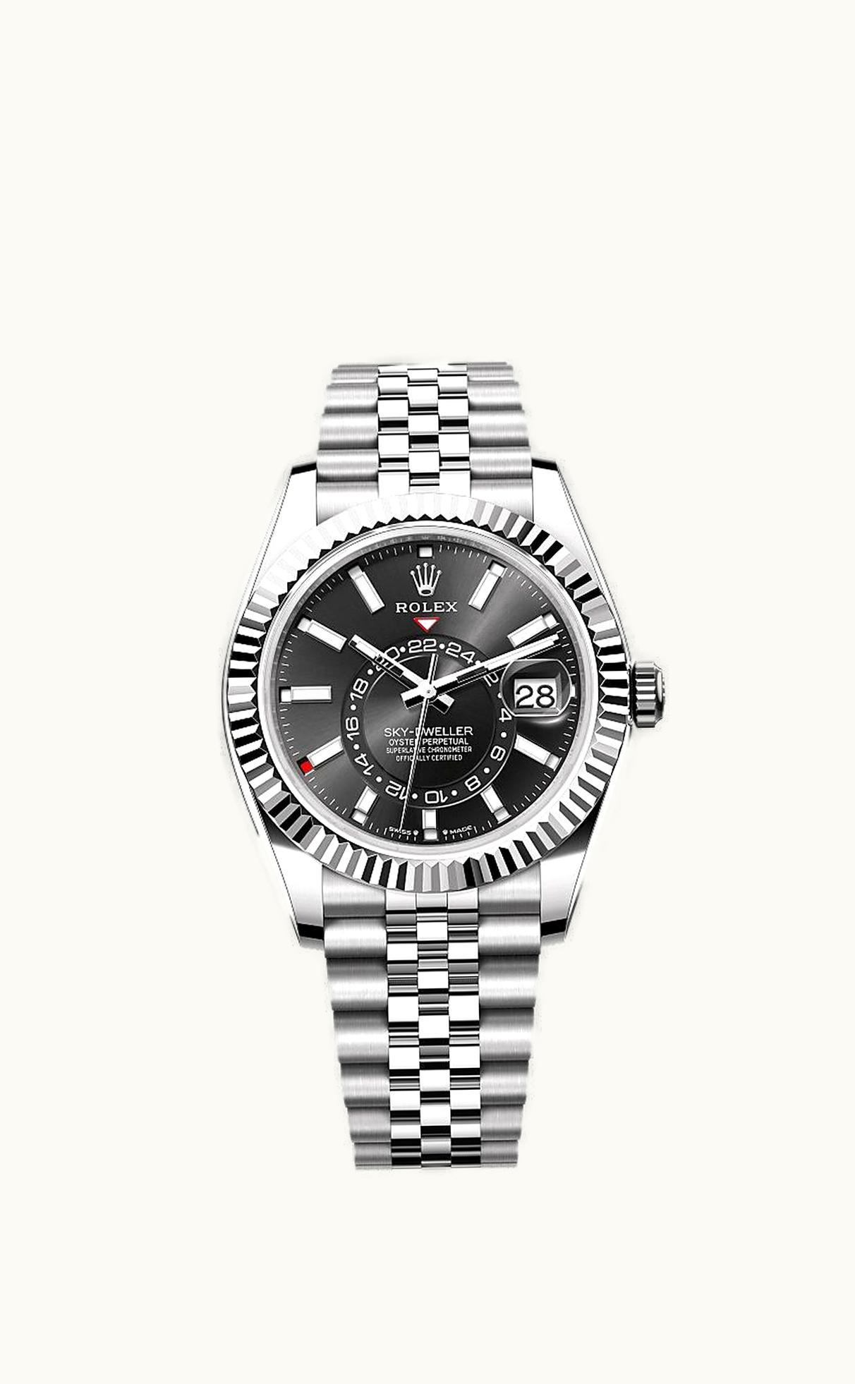 Rolex Sky-Dweller Stainless Steel - White Gold / Black / Jubilee