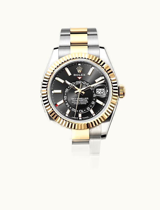 Rolex Sky-Dweller Stainless Steel - Yellow Gold / Black / Oyster
