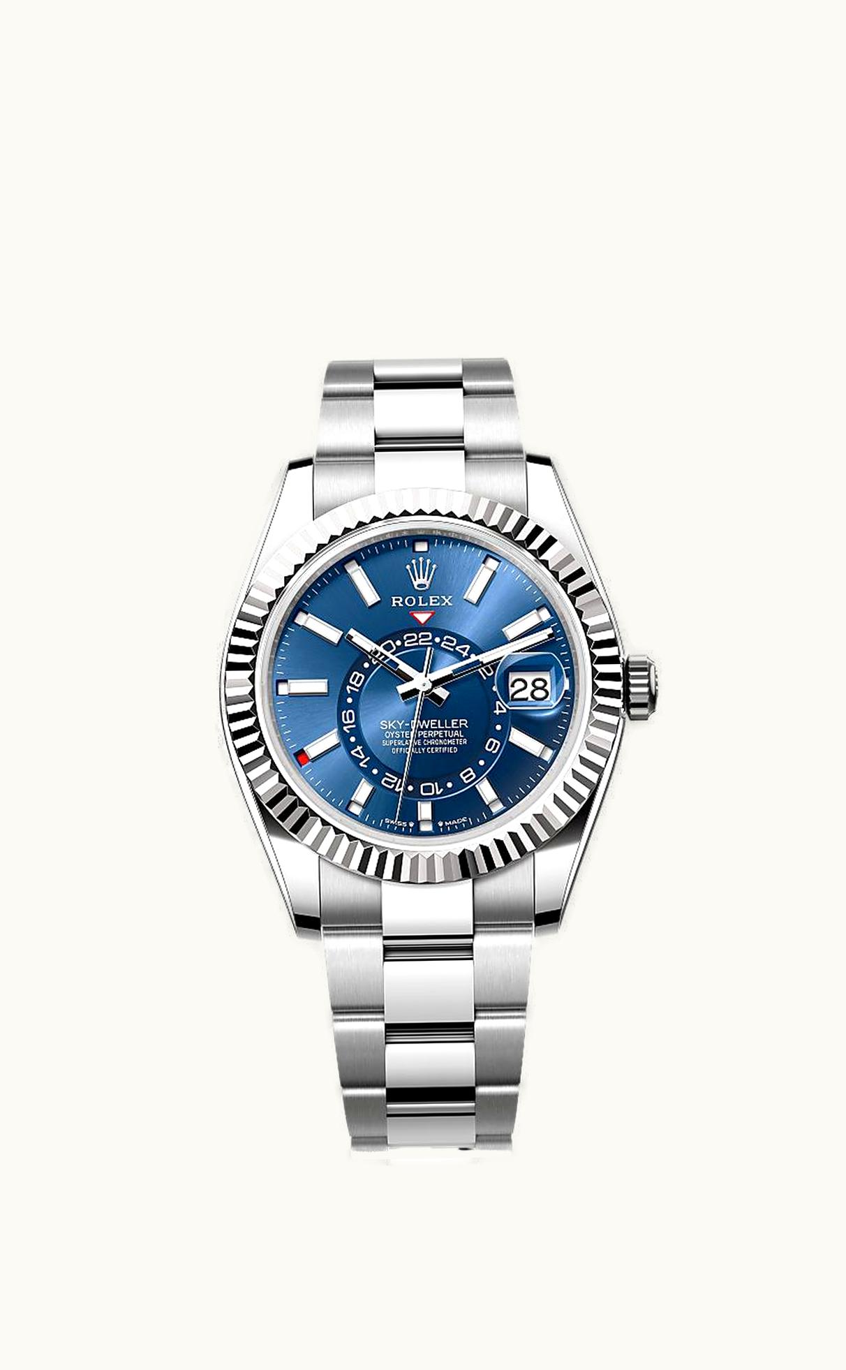 Rolex Sky-Dweller Stainless Steel - White Gold / Blue / Oyster