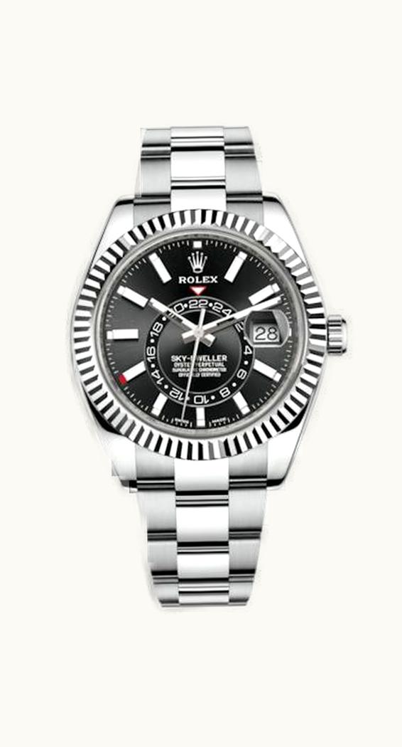 Rolex Sky-Dweller Stainless Steel / White Gold / Black