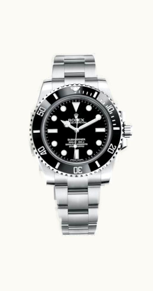 Rolex Submariner No-Date / Stainless Steel / Black / Cerachrom