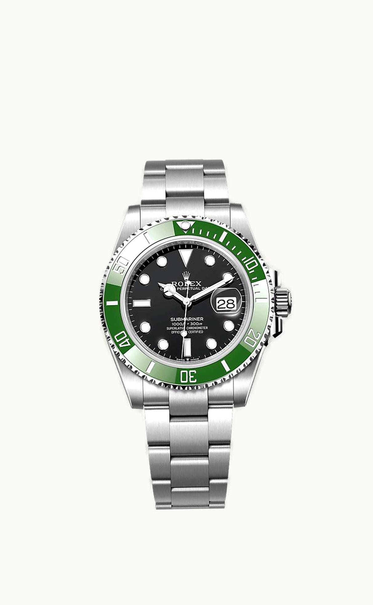 Rolex Submariner Date 41 Stainless Steel / Black / Green Cerachrom