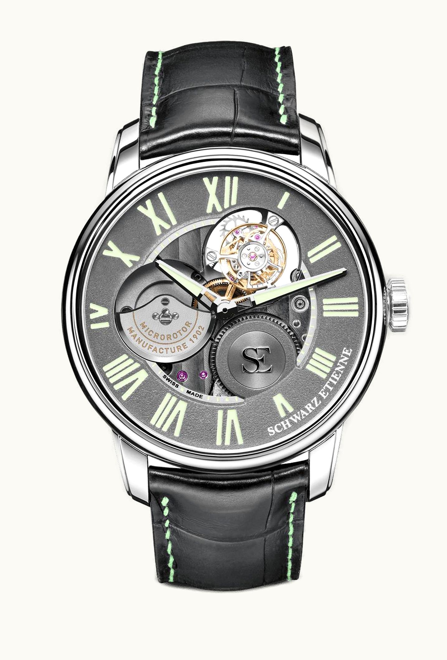Schwarz Etienne La Chaux-de-Fonds Flying Tourbillon Stainless Steel / Grey