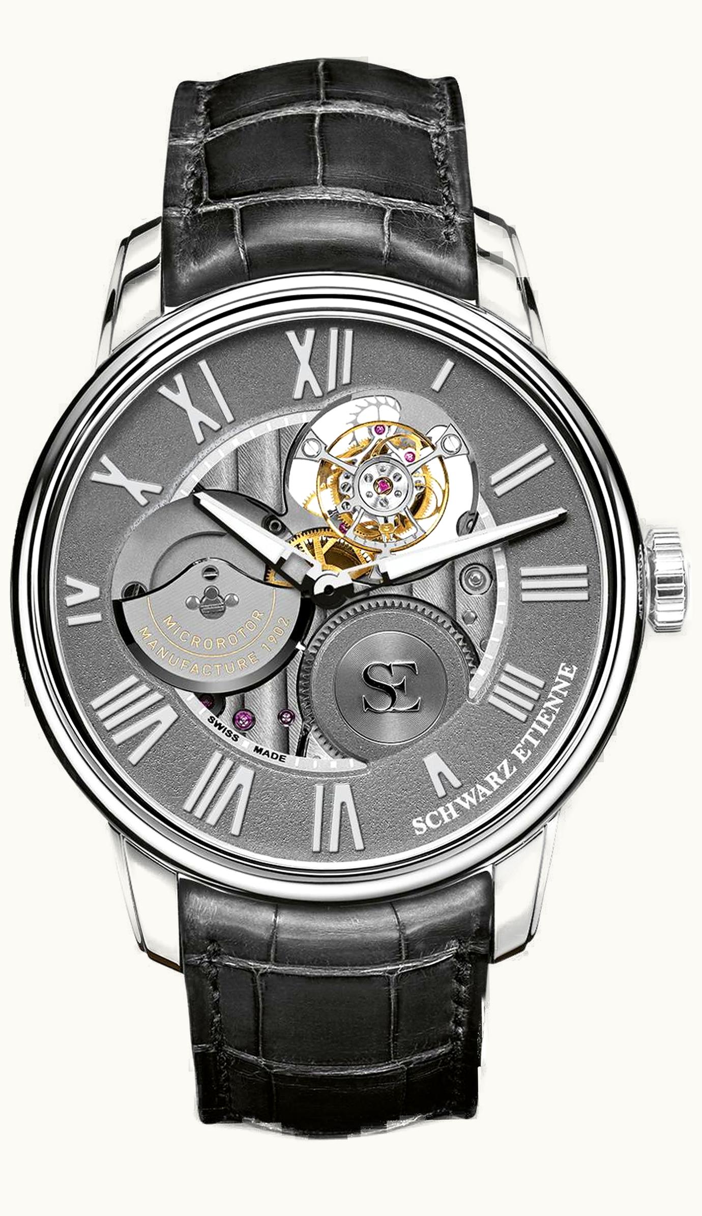 Schwarz Etienne La Chaux-de-Fonds Flying Tourbillon White Gold / Grey
