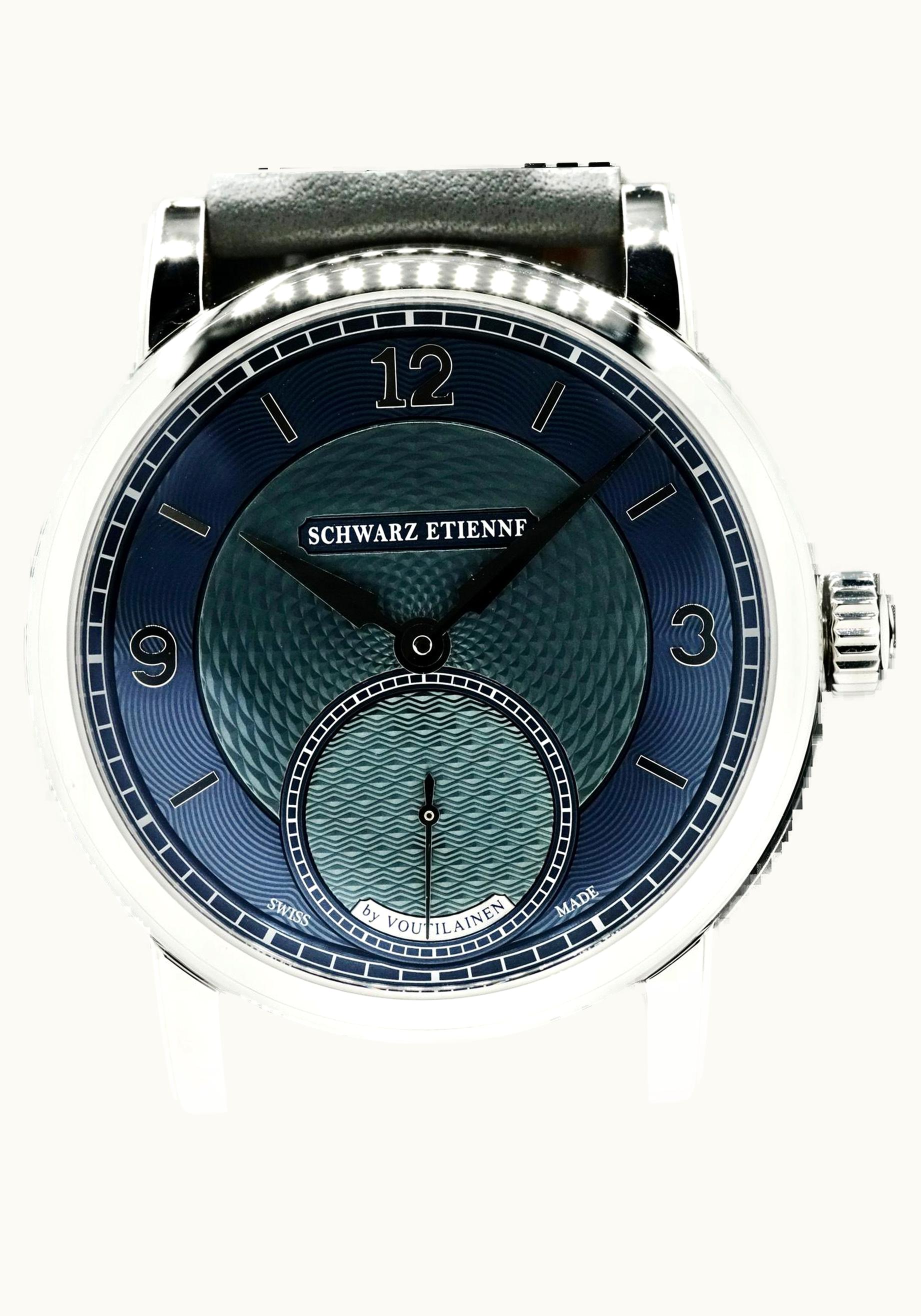 Schwarz Etienne Roma Synergy by Kari Voutilainen Stainless Steel / Royal Blue