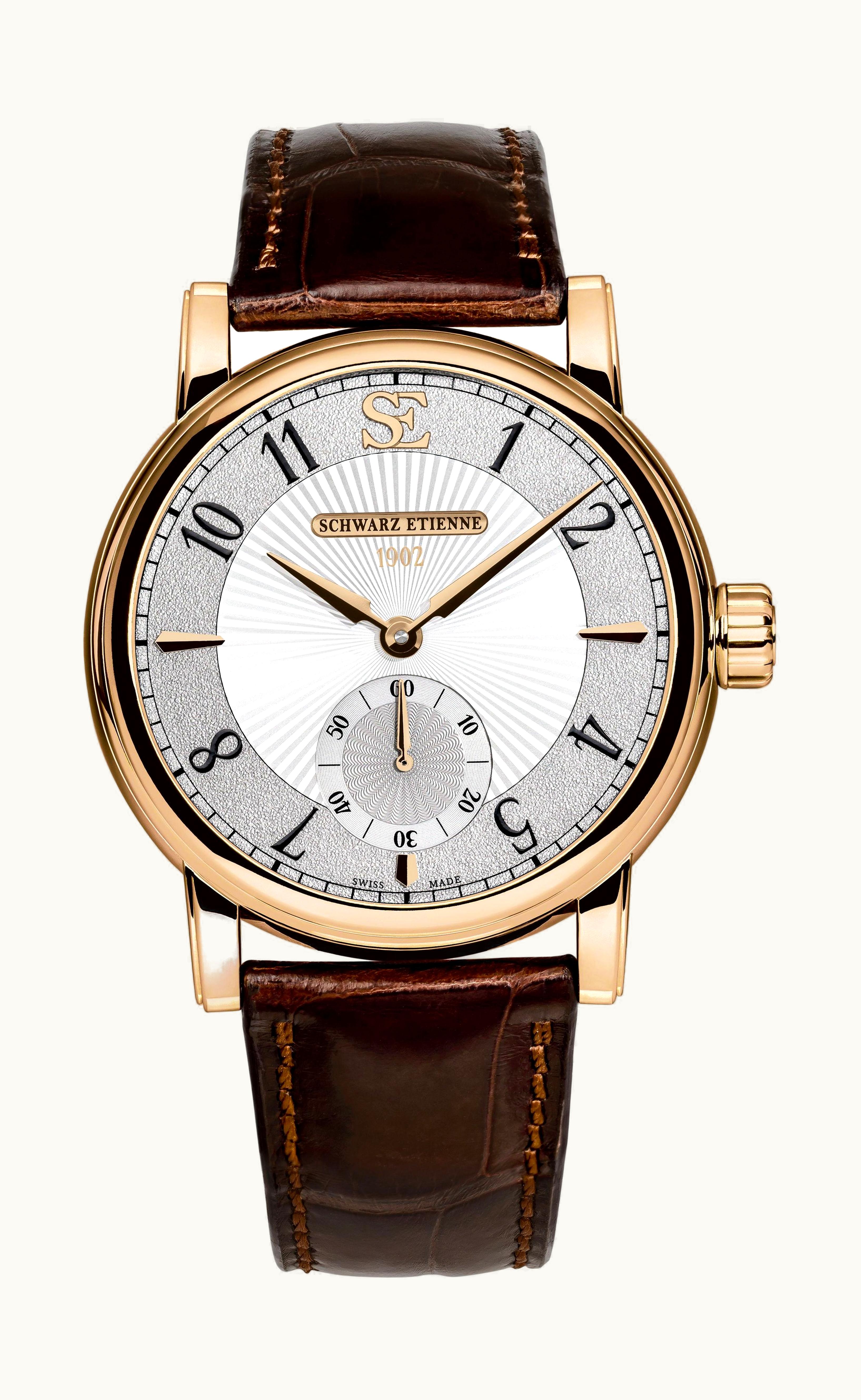 Schwarz Etienne Roma Small Seconds Rose Gold / Silver