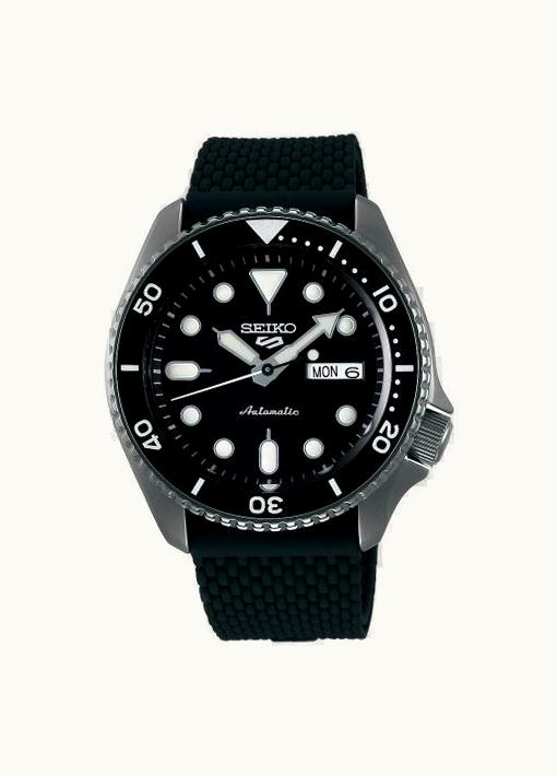 Seiko 5 Sports Suits Style Hard Coating / Black / Rubber