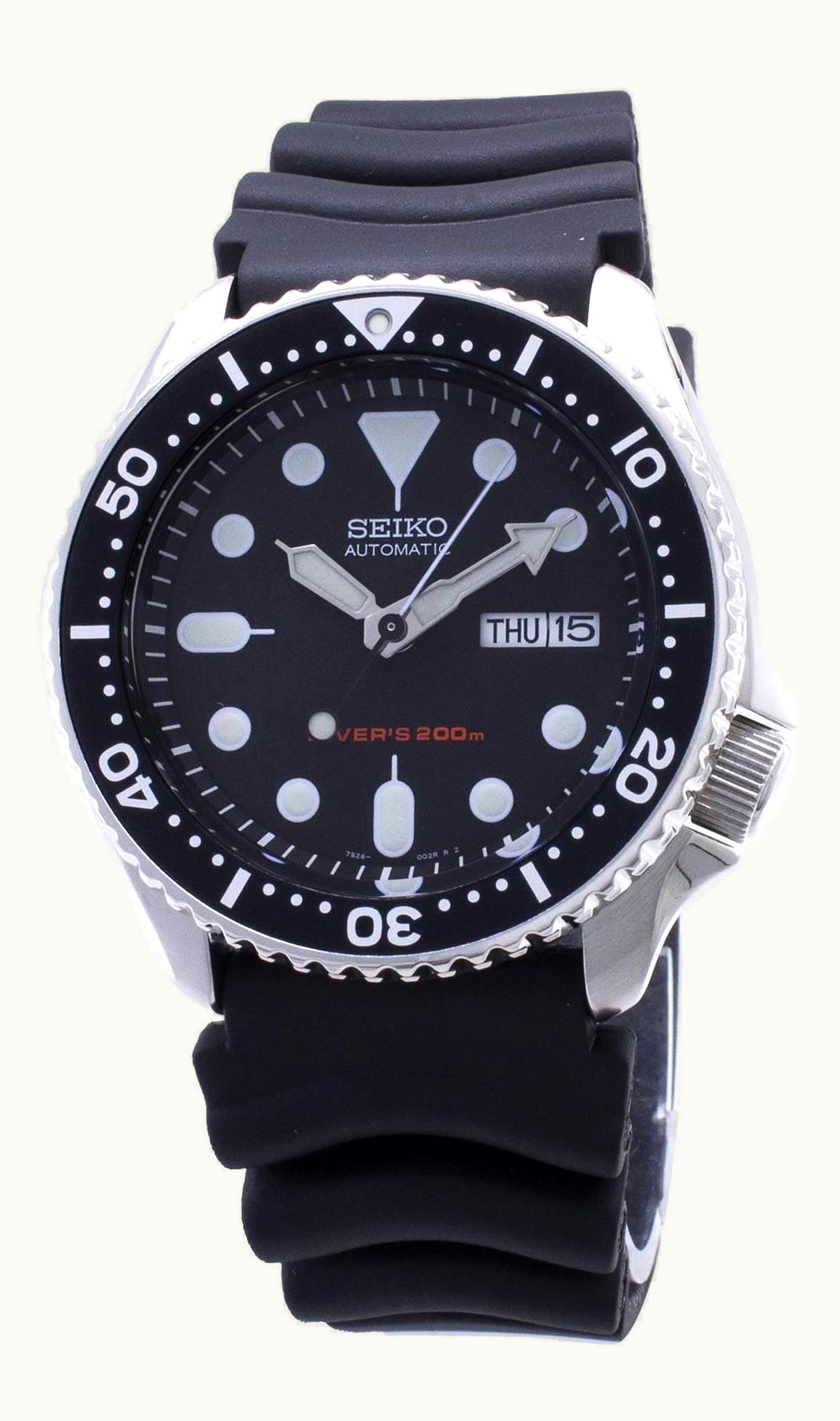 Seiko Seiko SKX007 Black / Stainless Steel / Rubber