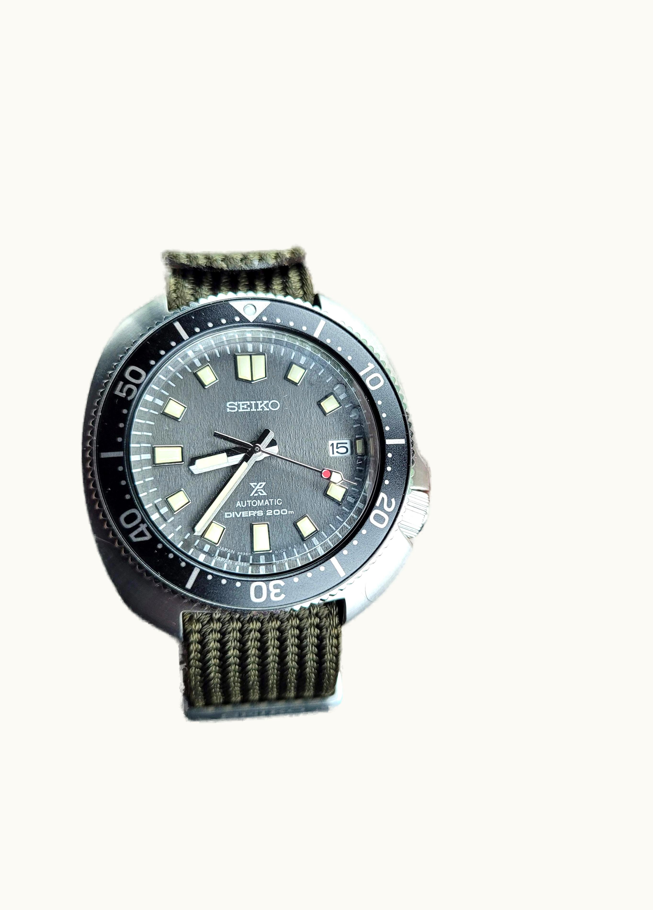 Seiko Prospex Diver 1970 Stainless Steel / Grey - Brown / NATO